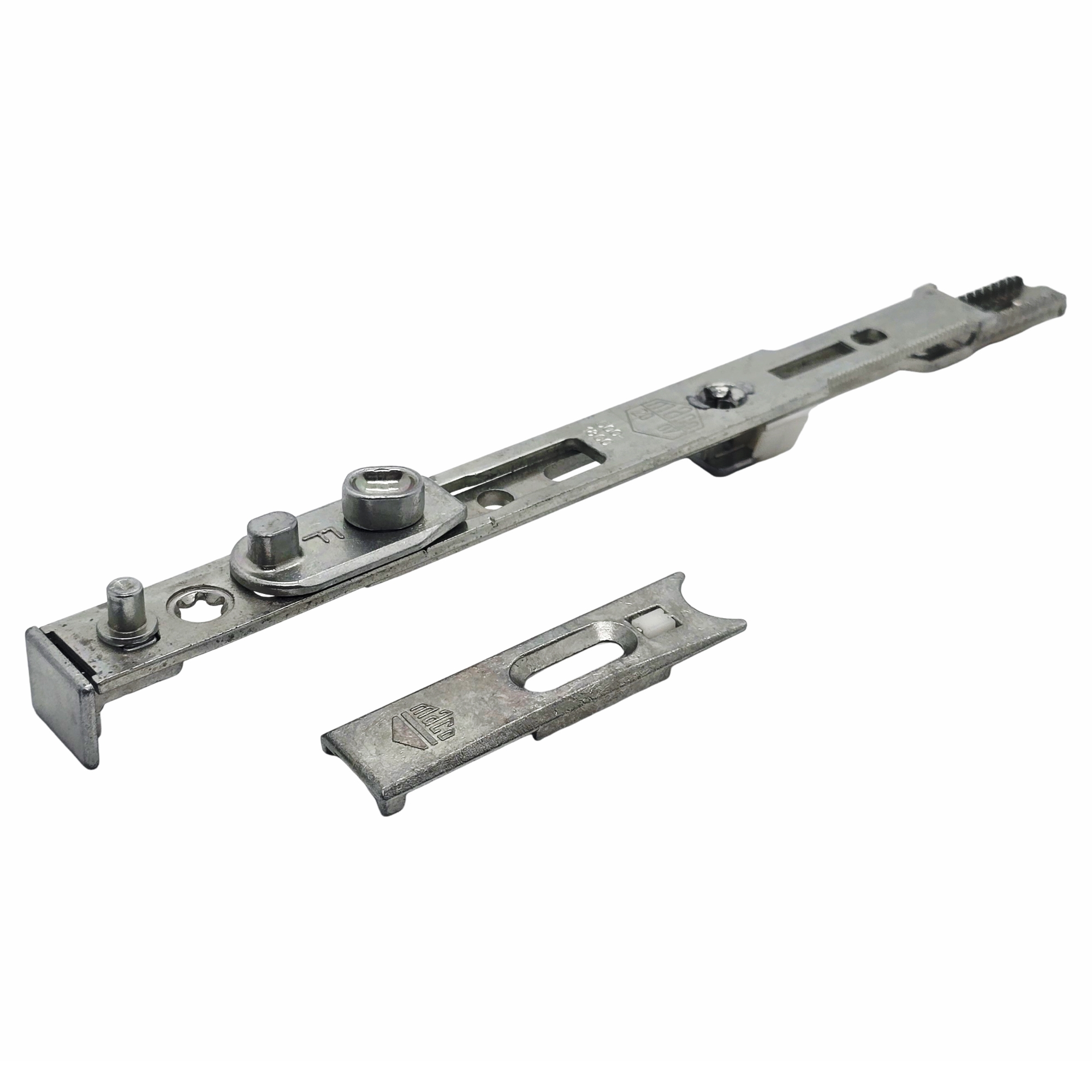 [BA] MACO Anschlußstück Kippverschluss unten für FFH 500- 1800mm Länge 170mm, Türschloss-Scharnier, Elektrischer Türbeschlag, Metallbeschlag, Metallklammer, Schlossmechanismus