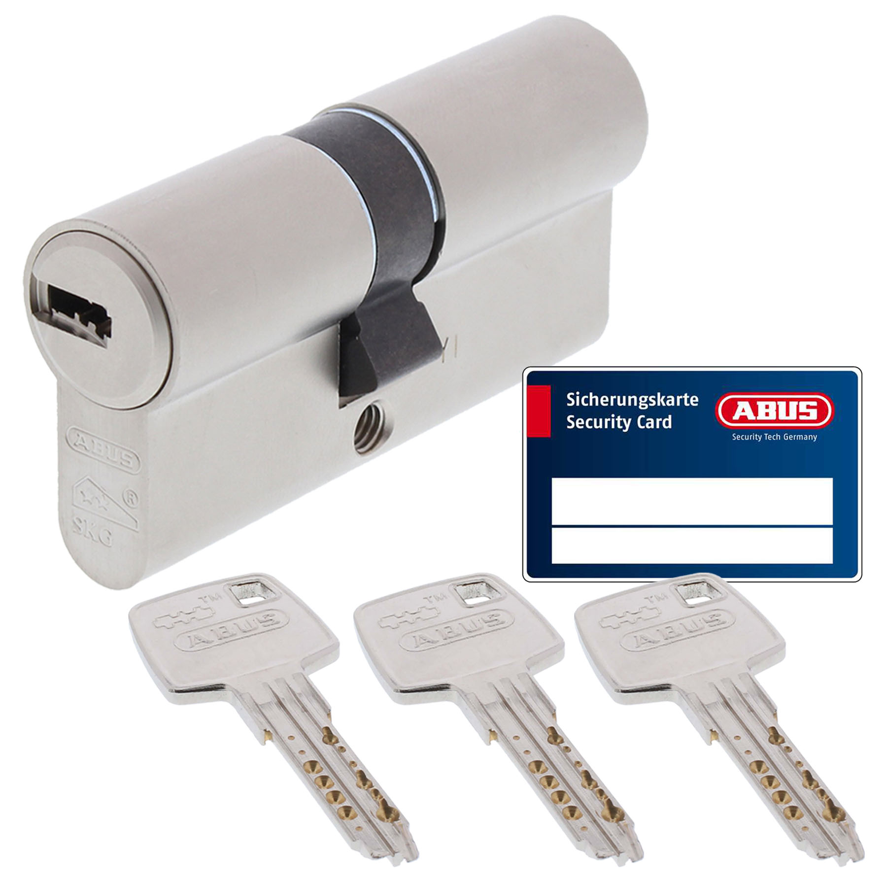 ABUS EC660 ECK660 VS verschiedenschliessend 3 Schlüssel 35/65 Profilzylinder, Schloss, Sicherheitsschloss, Schlüsseleinsatz, Schlüsselkopf, Sicherungsschloss, Schlosszylinder, Sicherheit Schloss, Schlüsselsatz, Abus Schloss, Sicherheitkarte, Schlosszylind