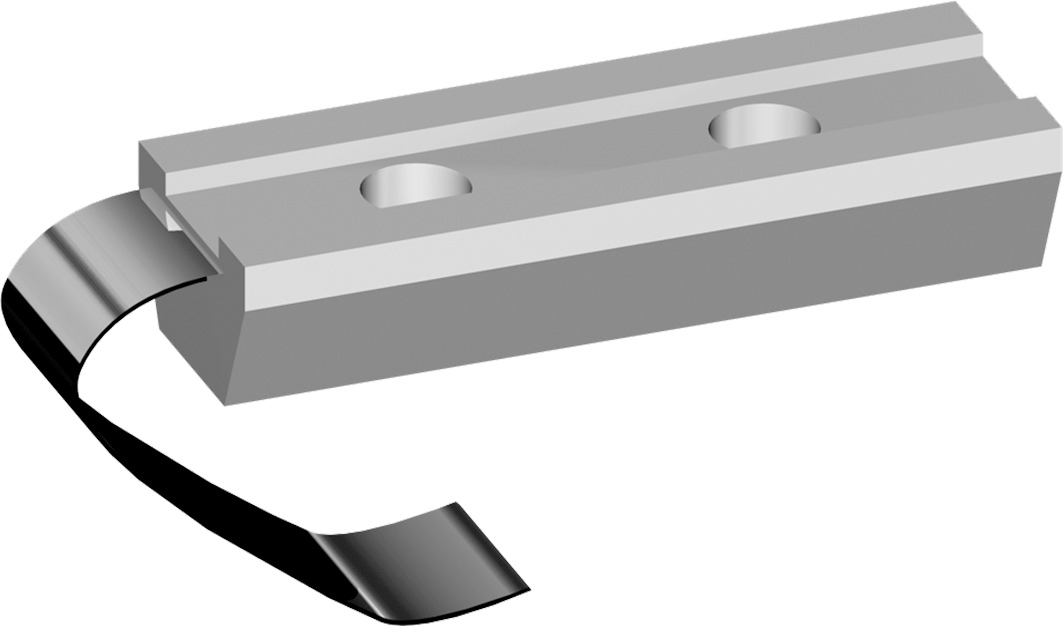 [DS] Dr. Hahn HAHN Befestigungsplatten 15 mm VP02A0000 für 1 Band 2 - teilig, lineare Schiene, Montageblock, Kabel, Metallspur, Nuten