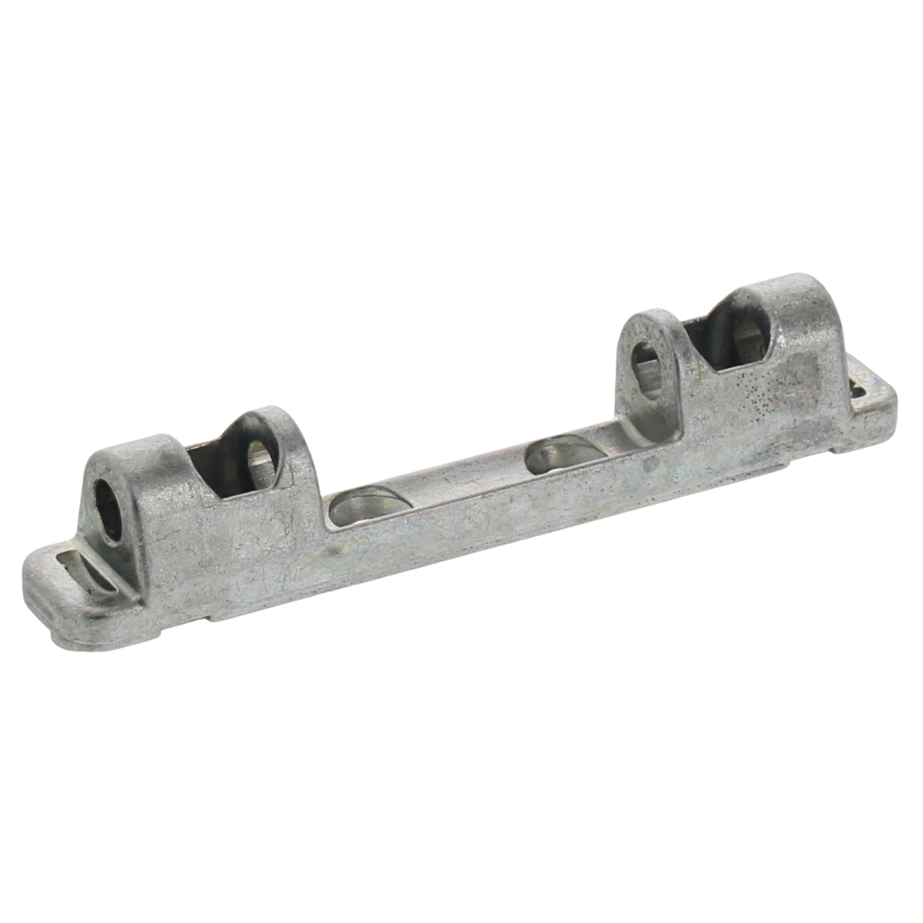GU SCHERENLAGER Silber, Railhalterung, Metallischer Verbinder, Aluminiumteil, bearbeitetes Bauteil, Beschläge