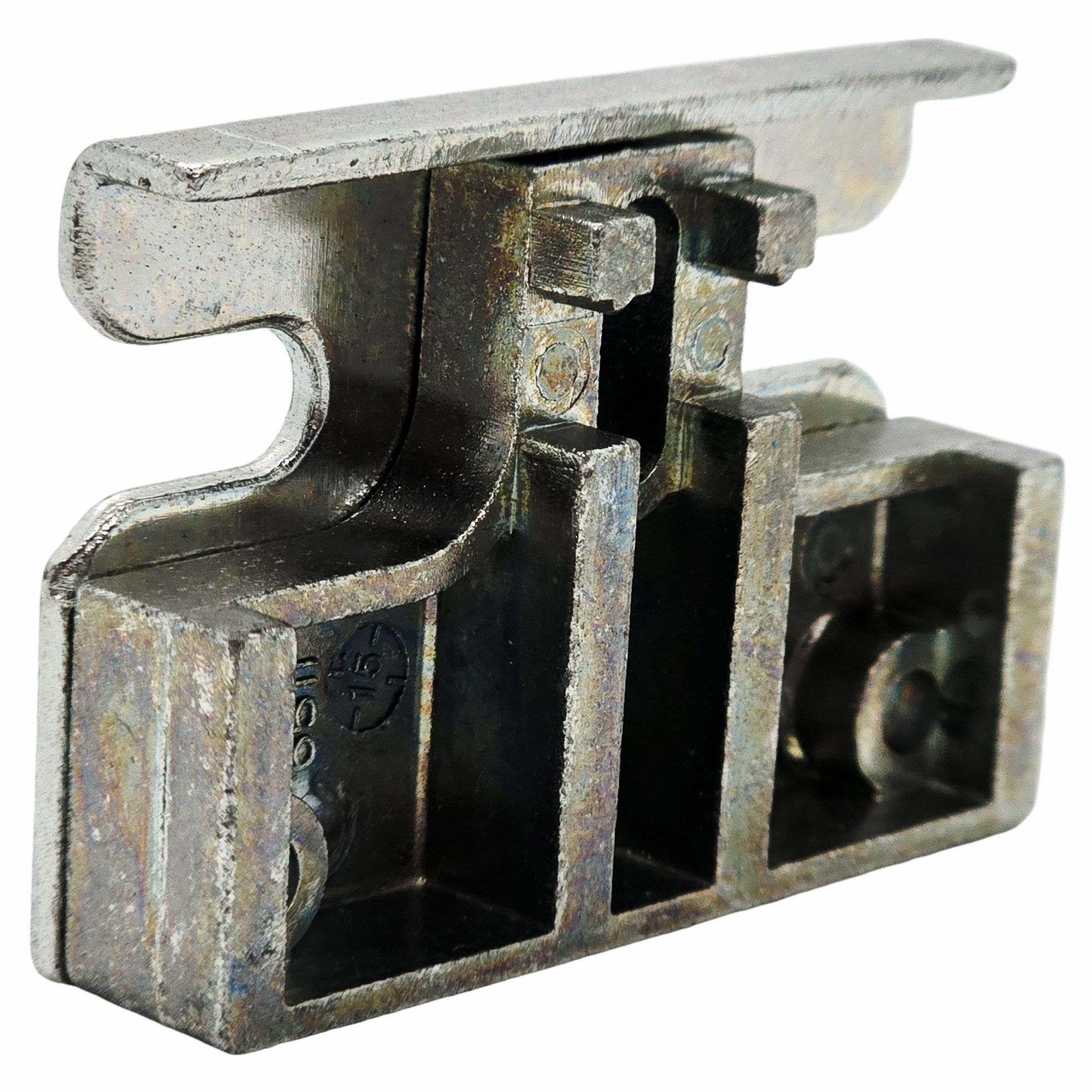 [BA] GU Sicherheitsschließblech 9-40366 Gr 03, Metallteil, Bearbeitungsstahl, Industrie-Klemme, Spannbacke, rostenes Metall
