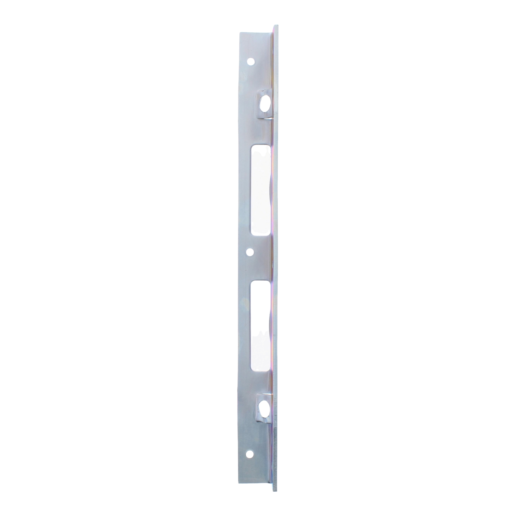 ToniTec Sicherheitswinkelschließblech mit Maueranker 300 x 25 x 25 mm käntig verzinkt, metallisch, Schließblech, Montageplatte, Türbeschlag, Schlitzlöcher