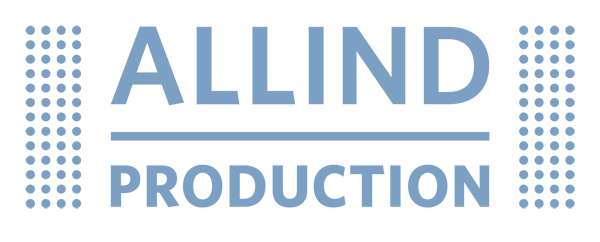 ALLIND Production, blue, rectangle, silhouette, solid color, flat
