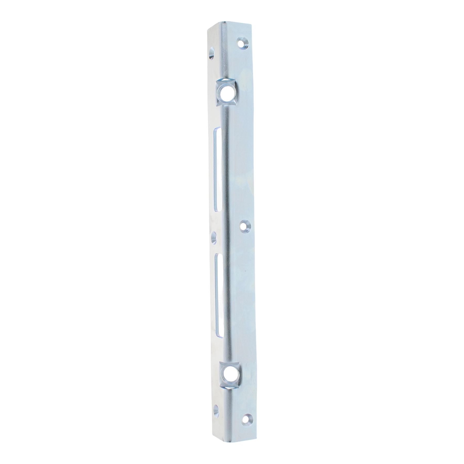 ToniTec Sicherheitswinkelschließblech mit Maueranker 300 x 25 x 25 mm käntig verzinkt, Türschloss, Stufenpfalz, Metallblech, Lauf-/Anschlagpfalz, Beschlag