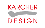 Karcher GmbH Design-Beschläge, T-Shirt, Rundhals, Graues Muster, Baumwolle, Kapuzenoption