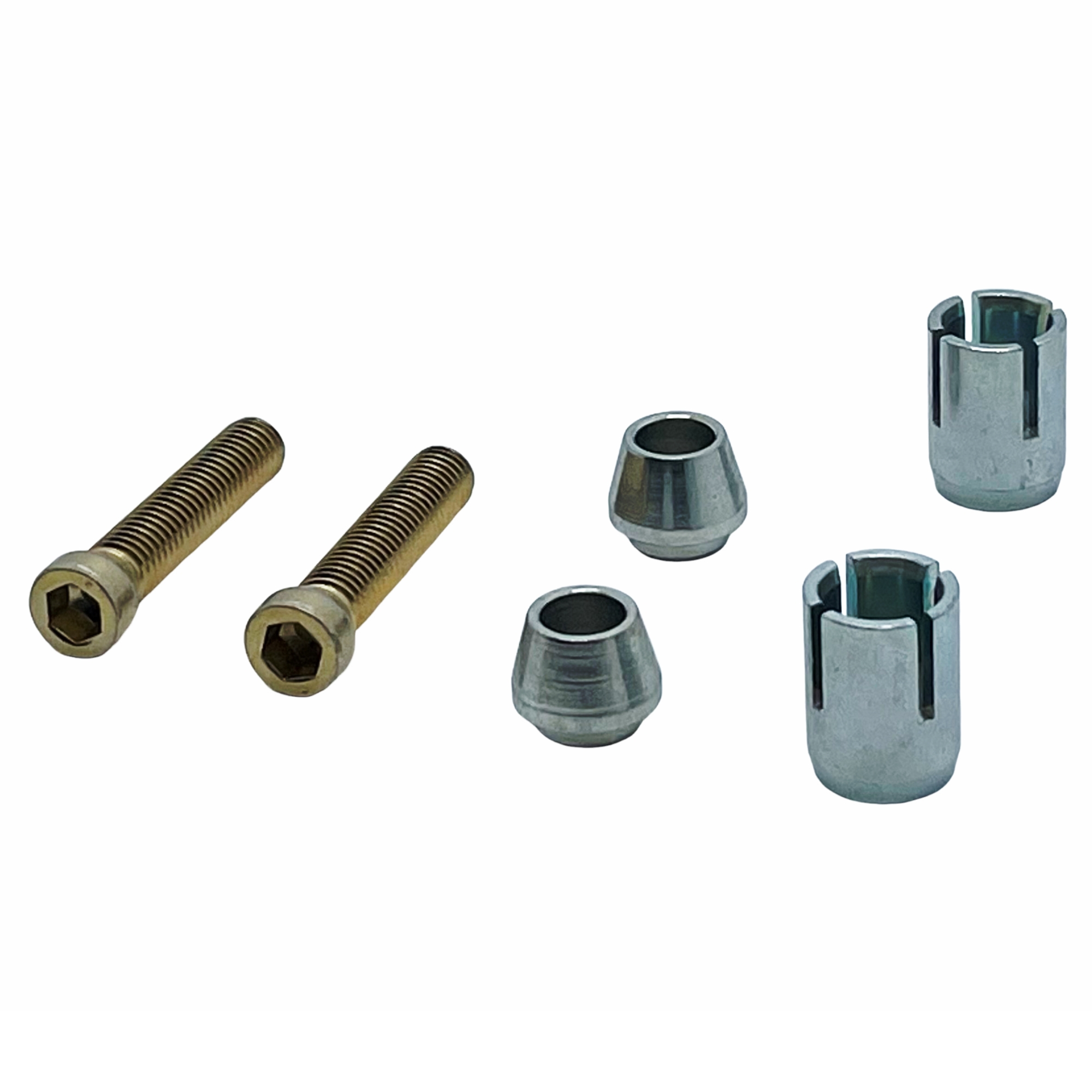 Dr. Hahn Befestigungsmittel A650 M8x38 2 Stück für Serie 60 AT Aluminium,  Schraubenset,  Schrauben,  Muttern,  Zinklegierung,  METALL