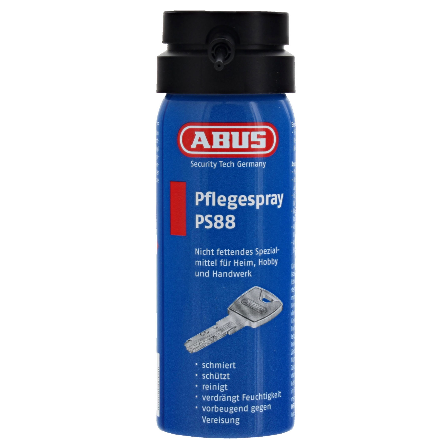ABUS Schloss Pflegespray PS 88 PS88 50ml Zylinderspflegespray, Zinn