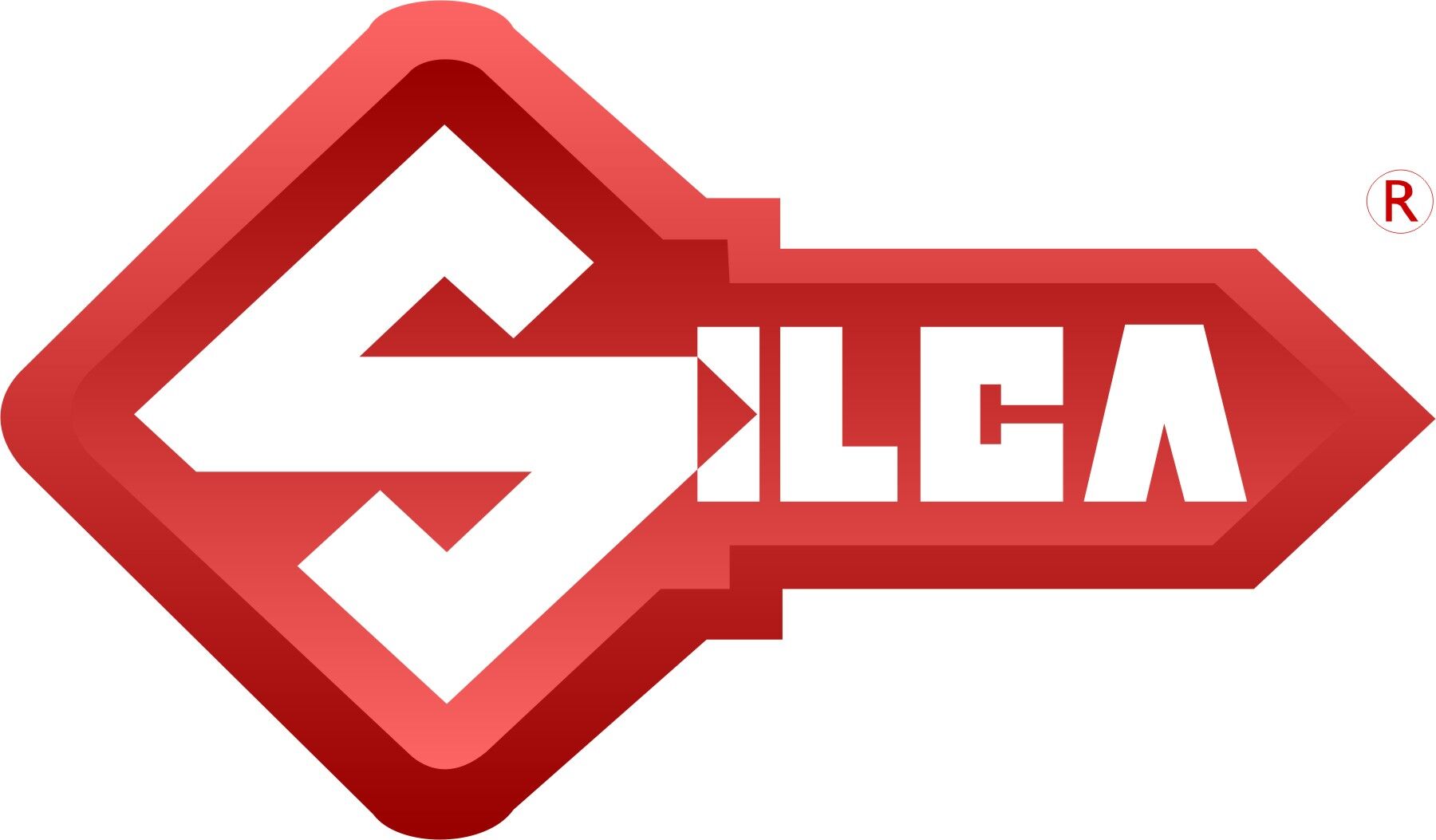 Silca, logo, rot, grafik, markenzeichen, geometrisch
