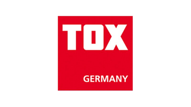 TOX-Dübel-Technik GmbH, Logo, TOX, Germany, rot Quadrat, Markenzeichen