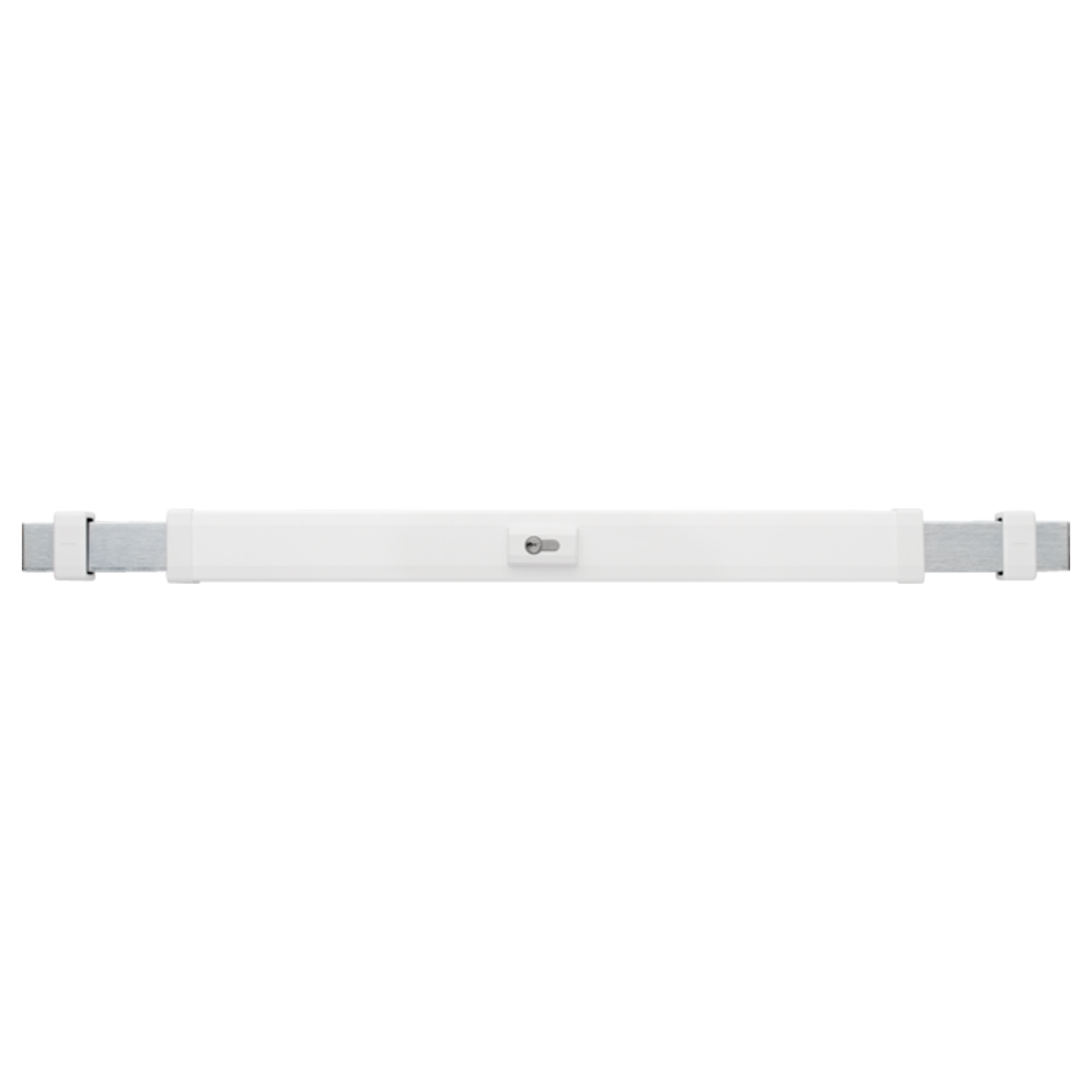 [BA] Abus Panzerriegel PR2800 W-Weiß L2 Türbreite 980-1200 mm, Rollladenzug, Teleskopstange, Laufschuh, Stangenträger, Spannstange