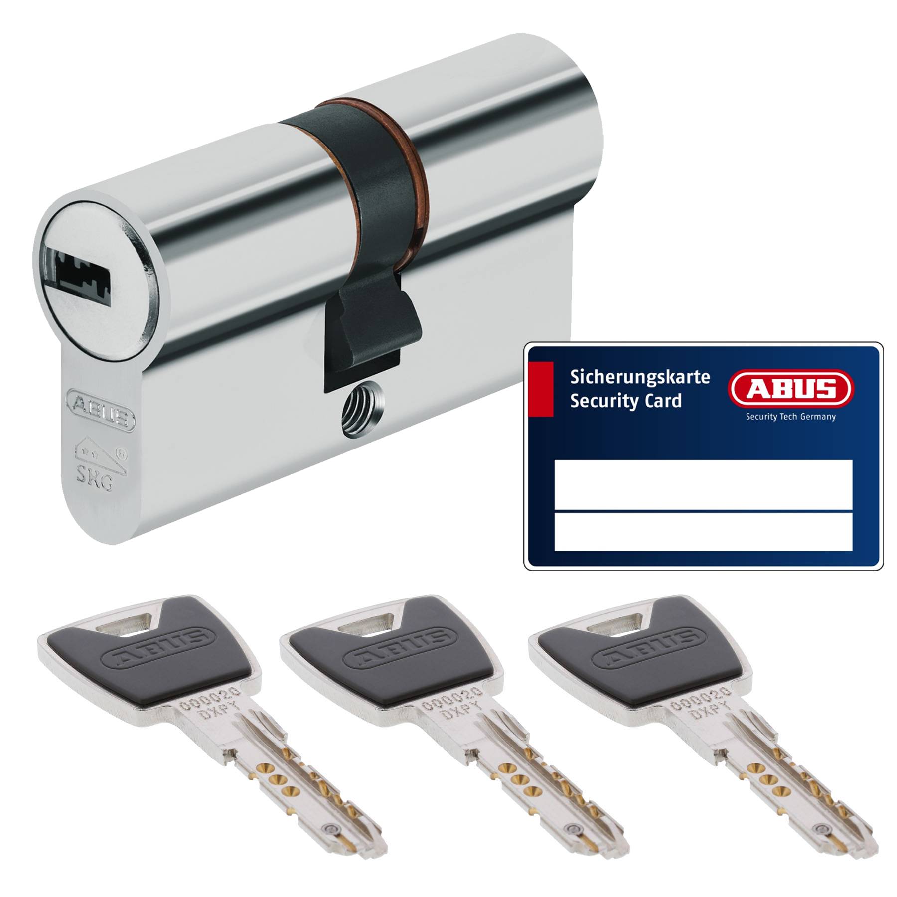 ABUS XP20SN KXP20S VS verschiedenschließend inkl. Sicherungskarte 45/50 Profilzylinder, Sicherheitsschloss, Schlossset, Schlüsselsatz, Schlosszubehör, Sicherheitskarte, Schloss, Sicherheitsschloss, Schließzylinder, Schlüsselset, Abus, Schloss, Sicherheit,
