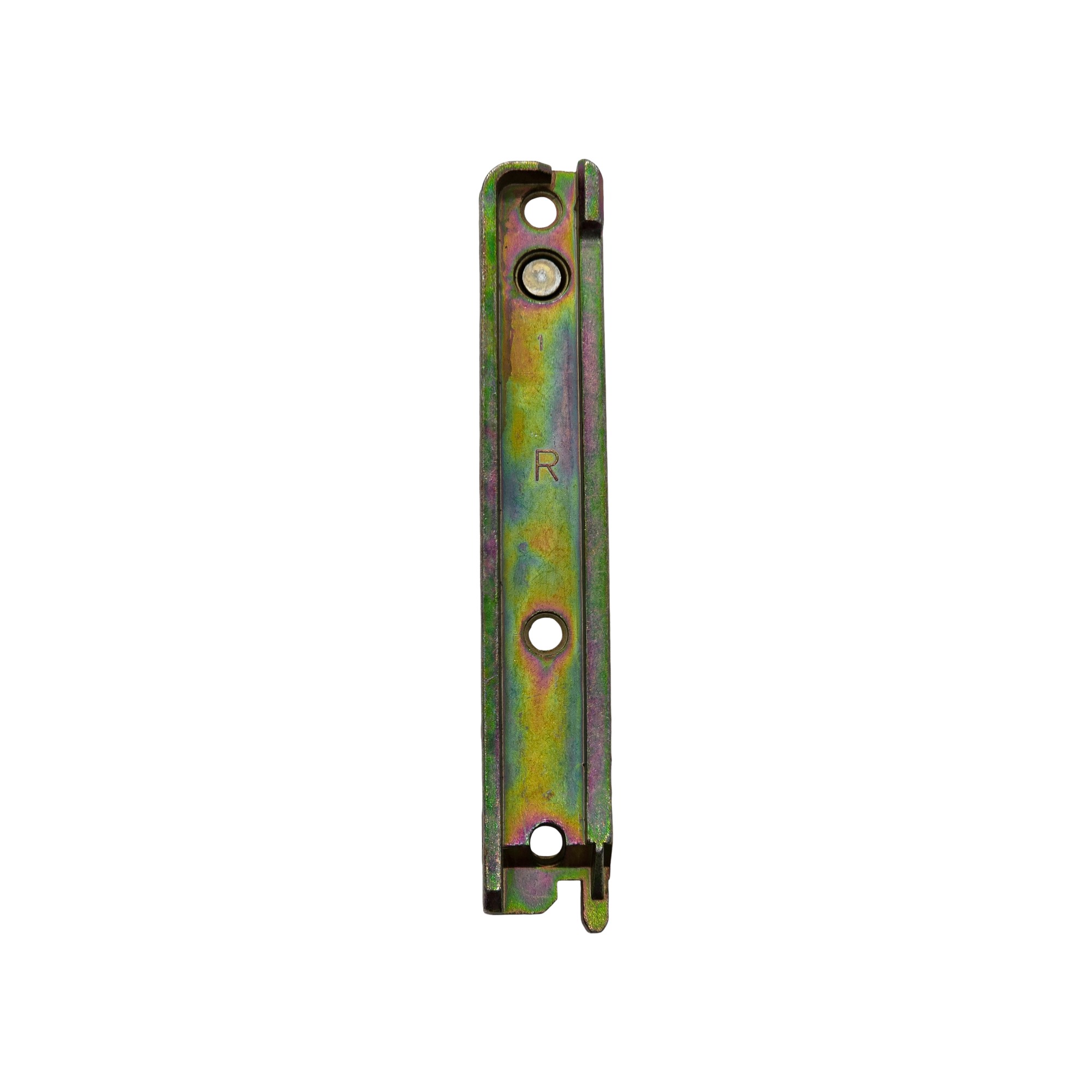 [BA] Aubi Kippschliessblech KL040, Scharnier, Metall, Regalbeschlag, Verzinkung, Langer Stab