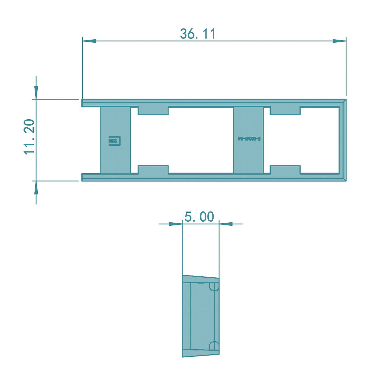 FEPS Cap Abdeckkappen Set zweiteilig passend für Flügellager FE-FL001 weiß, Diagramm, Handlung