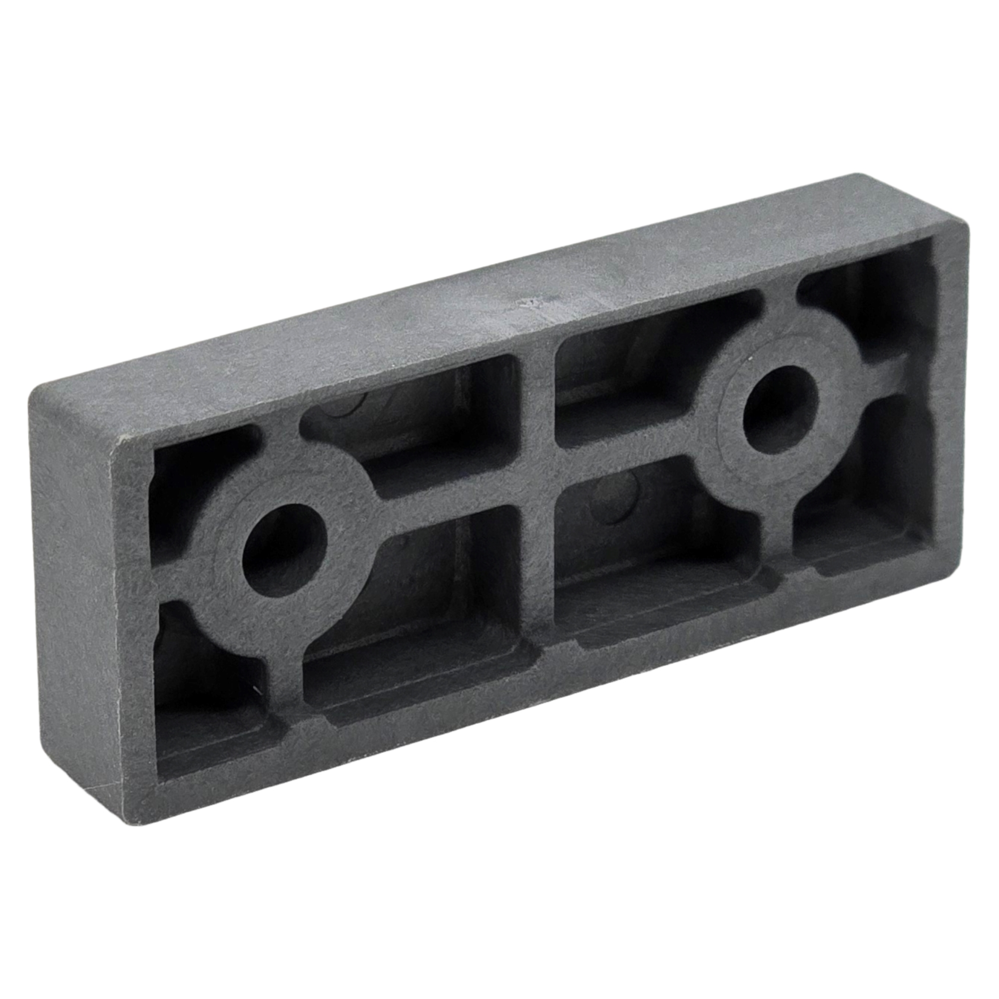 [DS] Siegenia Falzluftbegrenzer F EDEL.-SILBER K25 edelstahl-silber TFFB0010-040040, lego-kompatibler stein, leerraumeinlage, grauer block, rechteckabstandshalter, konstruktionsbauteil
