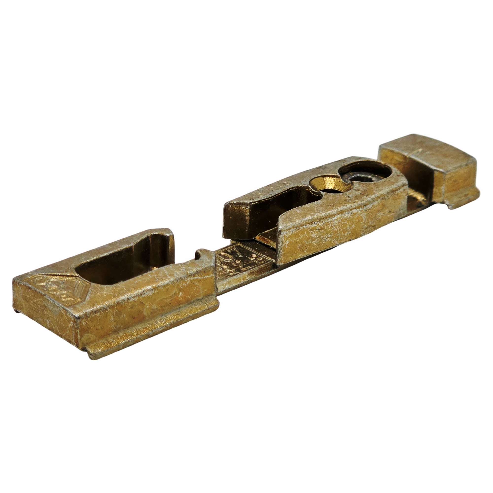 [BA] Roto Kippschliessblech K607 A328, 6482385600, Schraubensicherung, Metallteil, Gebraut, Rostbraun, Slot-Adapter