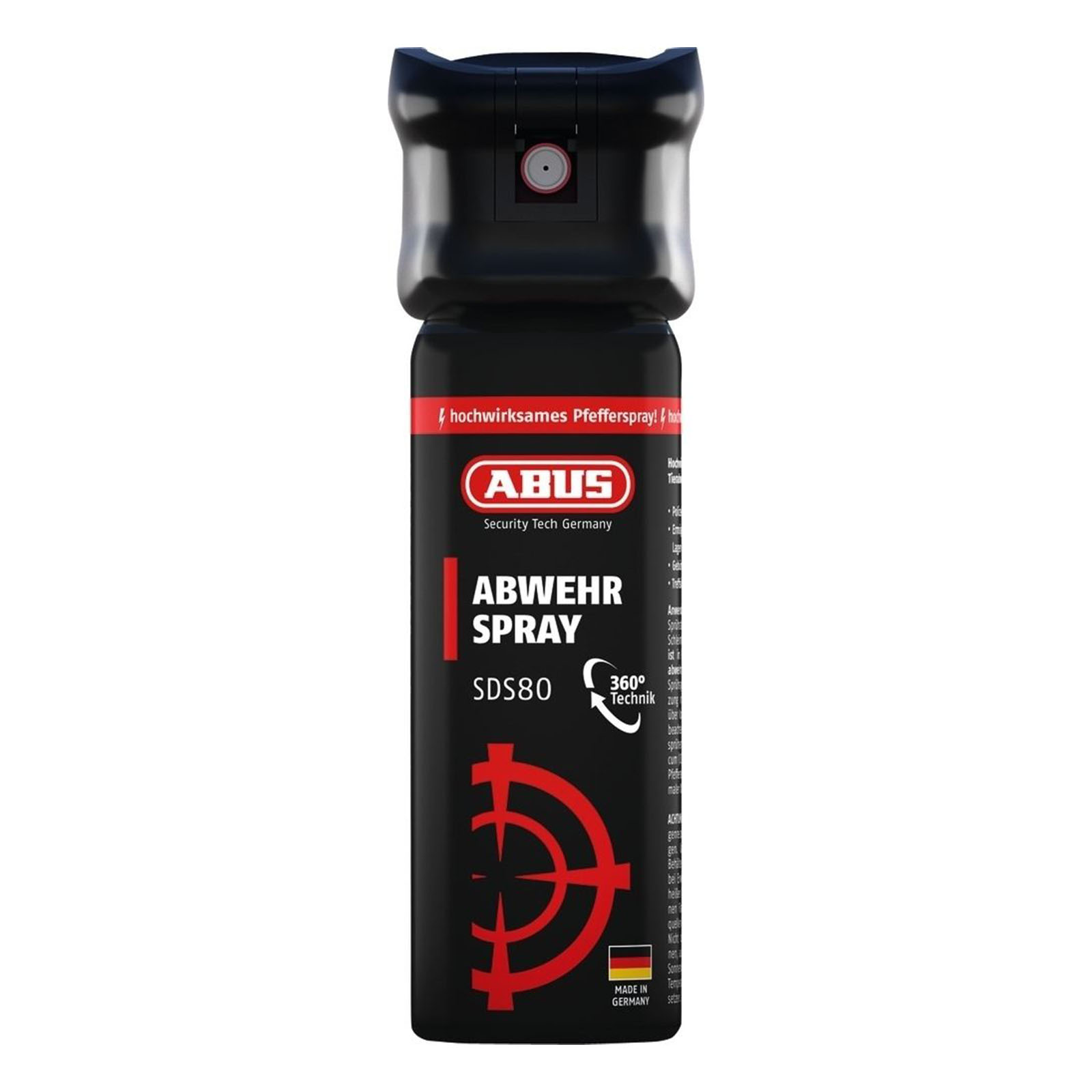 ABUS Abwehrspray Pfefferspray SDS80 inkl. Trainingsspray TwinPack B, Zinn, Flasche, Spraydose, Kosmetik, Parfüm
