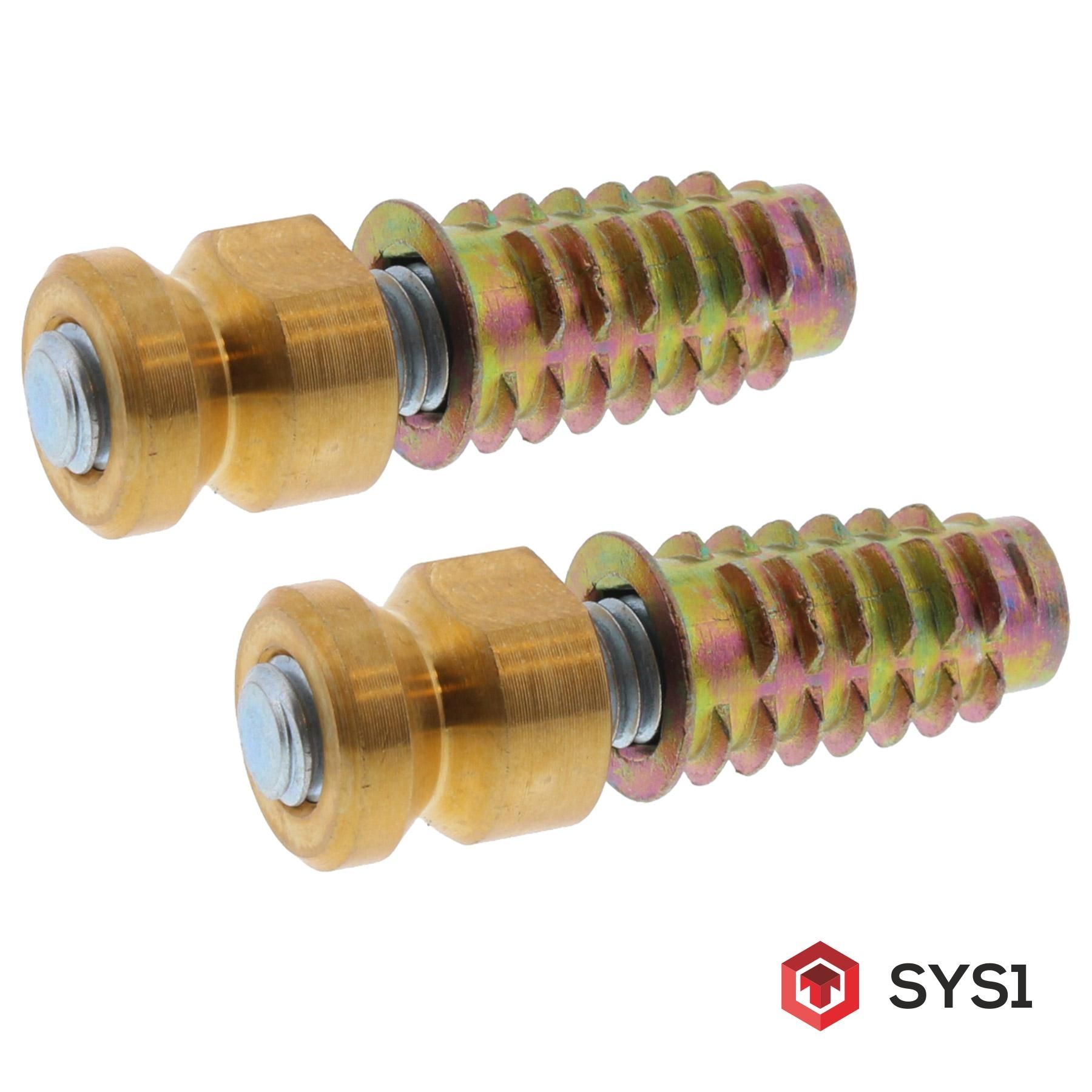 ToniTec® SYS1 Türgriff-Befestigung Befestigungssystem speziell für Holztüren, Maschine, Schraube