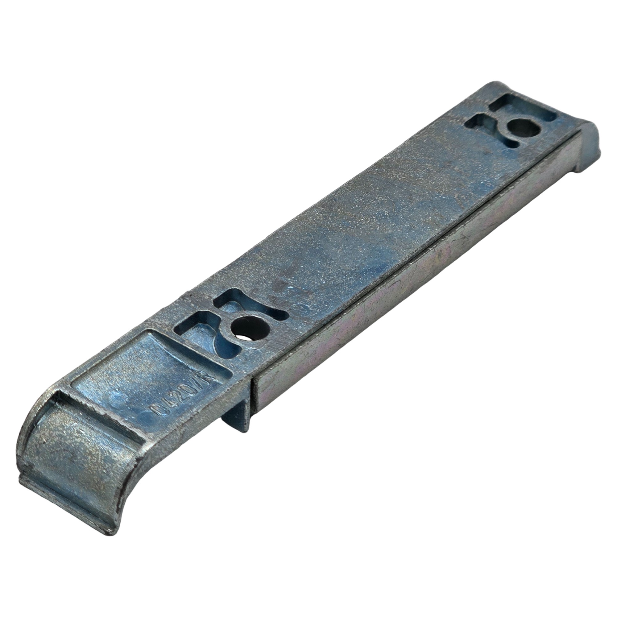 [BA] Siegenia Sicherheitskippschliessblech S-ES A0420, Rechts, Kantenhalter, Schienenclip, Metallschiene, Schnittschutz, Gleiter