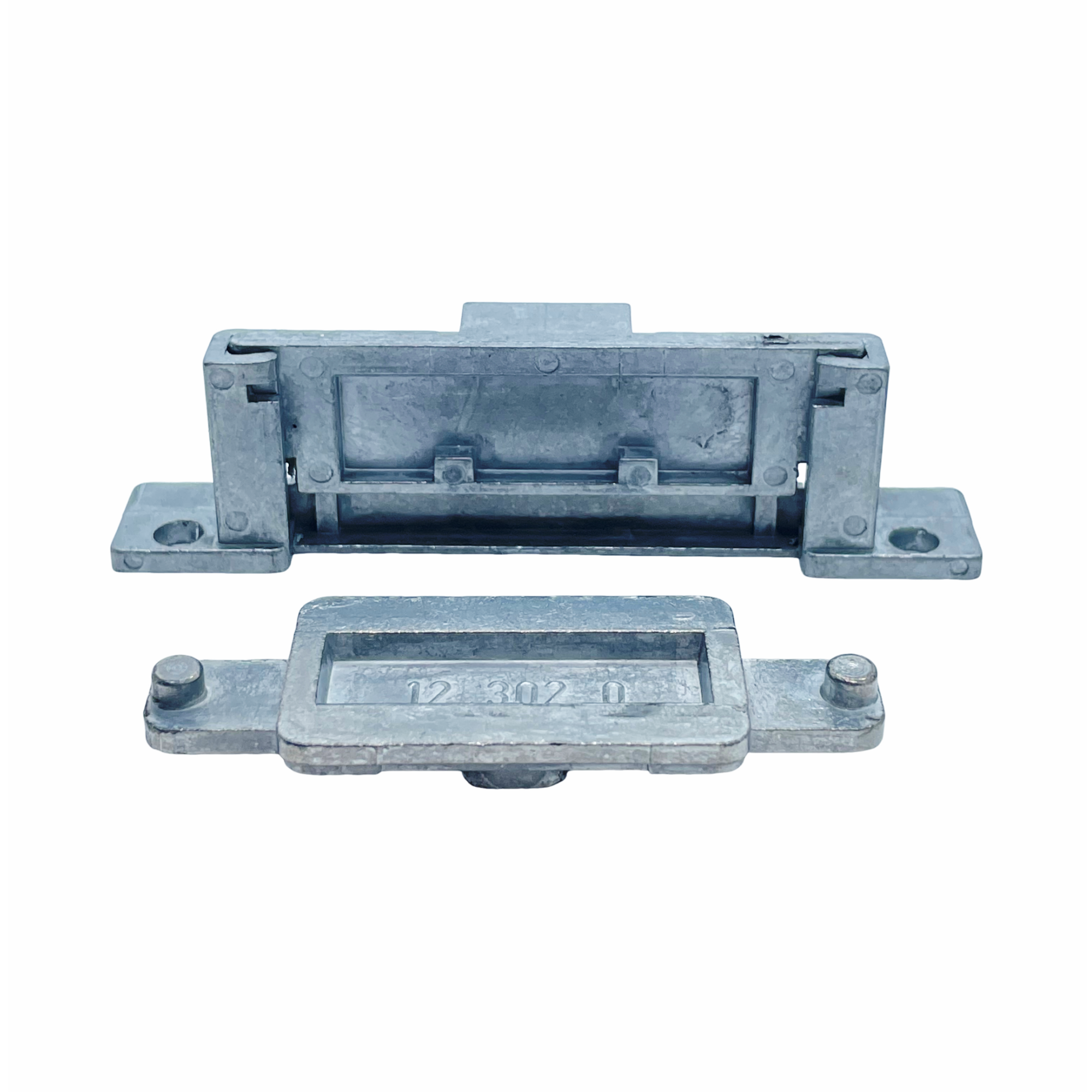 [BA] Hueck Hartmann Umbauuusatz c, Metallteile, Klebeplatte, Zugverschluss, Scharnier, Gussteil