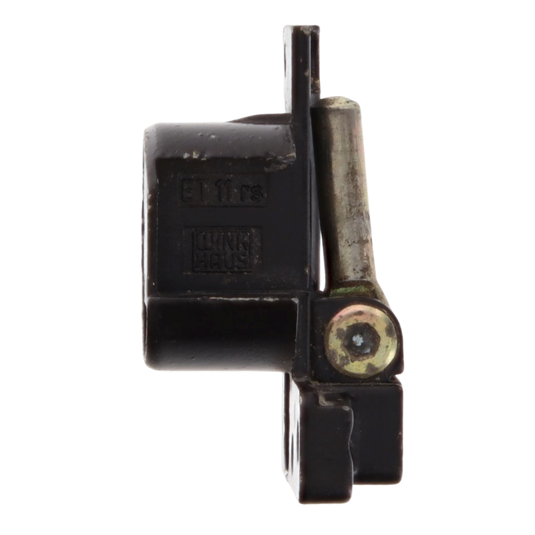 [BA] Winkhaus Ecklager ET11 18 mm Überschlag rechts braun, Schalter, Schieber, Hebel, Metall, Schwarz