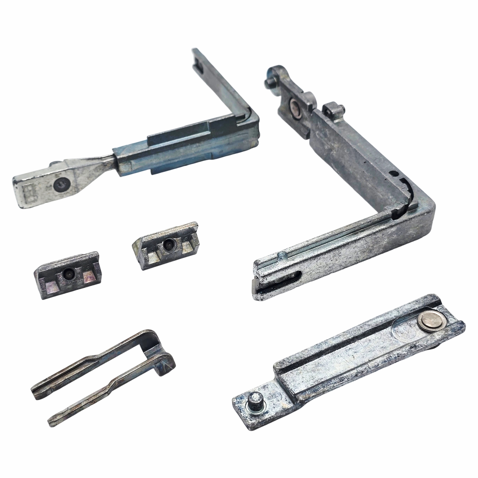 [BA] Siegenia Eckumlenkung Satz LM4200-D 352.000.4.004 C1, mechanische Teile, Metallbauteile, Riegel, Schiebebracket, Klemmenset