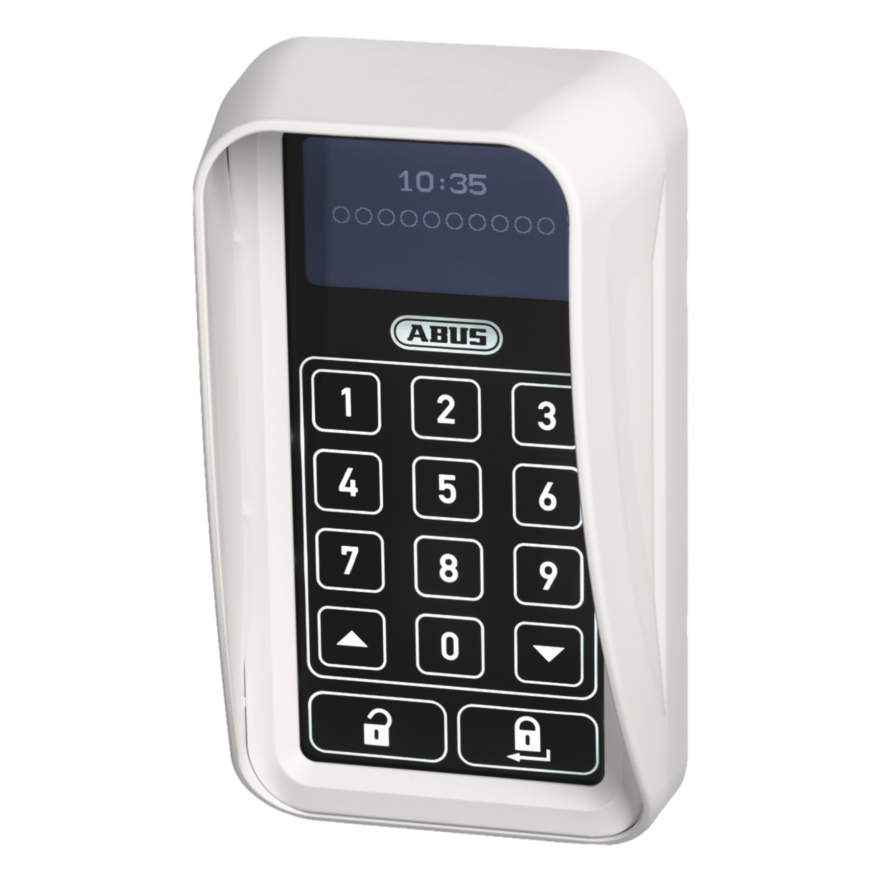 ABUS HomeTec Pro CSS3000W weiß Sichtschutz Funk - Tastatur, elektronische_taes, schloss_tastatur, codeschloss, abus_sensor, digital_tastatur