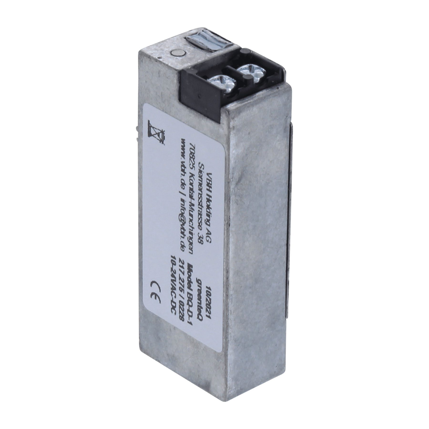 greenteQ elektrischer Türöffner BQ-D-1 E-Öffner mit starker Fallenfeder 10-24V, Fernschalter, Sicherer Kontakt, Kondensator, 2-Kanal, Miniaturschalter, Block, Elektronisches Bauteil, Relais, Metallgehäuse, Zwei Anschlüsse