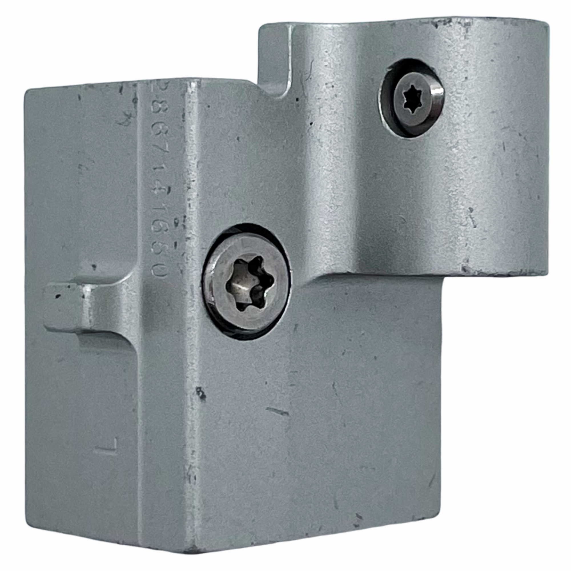 [BA] Wicona Ecklager kpl. silberfb. 6041124 01 LS, Metallklemme, verstellbare Klemme, Grau, Schraube, Bearbeitungsteil