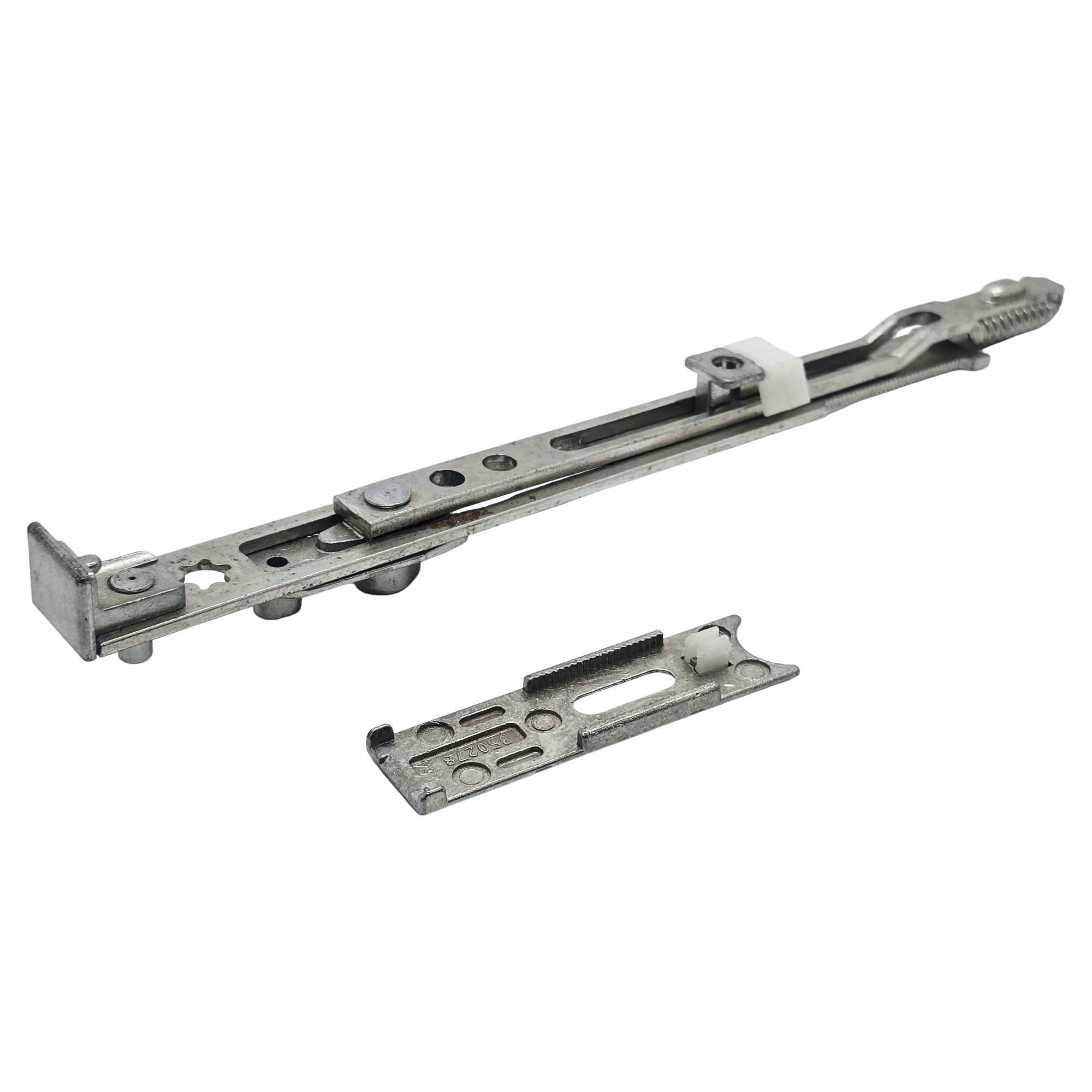 [BA] MACO Anschlußstück Kippverschluss unten für FFH 500- 1800mm Länge 170mm, Schubladenführung, Slidemechanismus, Metall, Elektriker, Schraubenhalter