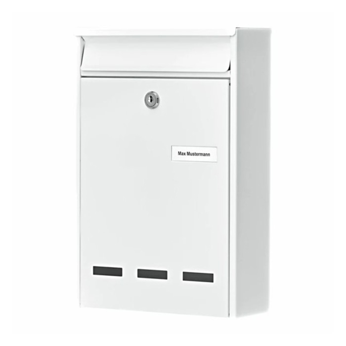 Briefkästen, Postfach, Briefkasten, Wandmontage, Schlitzableitung, Schloss