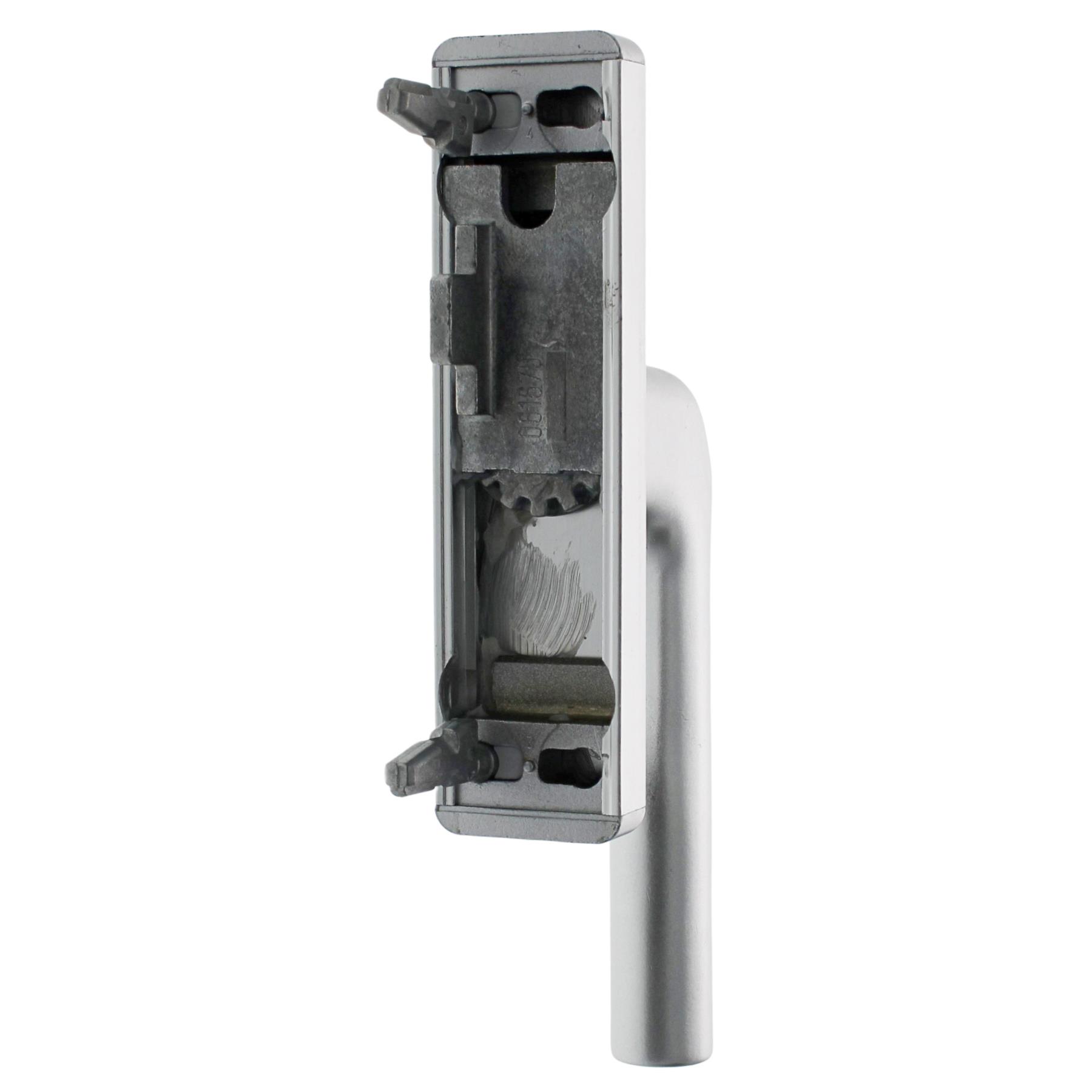 WICONA Fenstergriff Getriebegriff Aluminium silber 061675, Pistole, Waffe, Pistole, Waffe