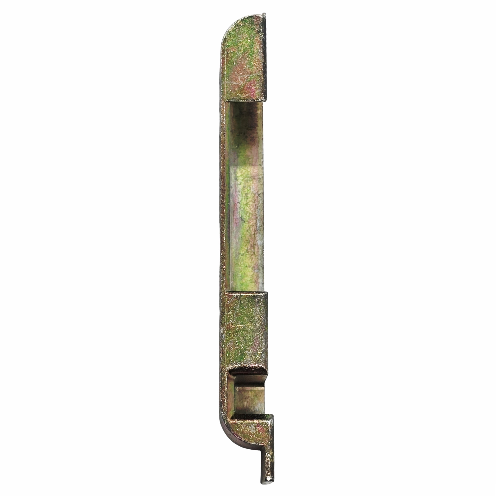 [BA] SI Siegenia Schließblech 0434/R, rechts, ts, Metall-Stift, Gravur-Stift, Metallisches Werkzeug, Patina, Flachkopf
