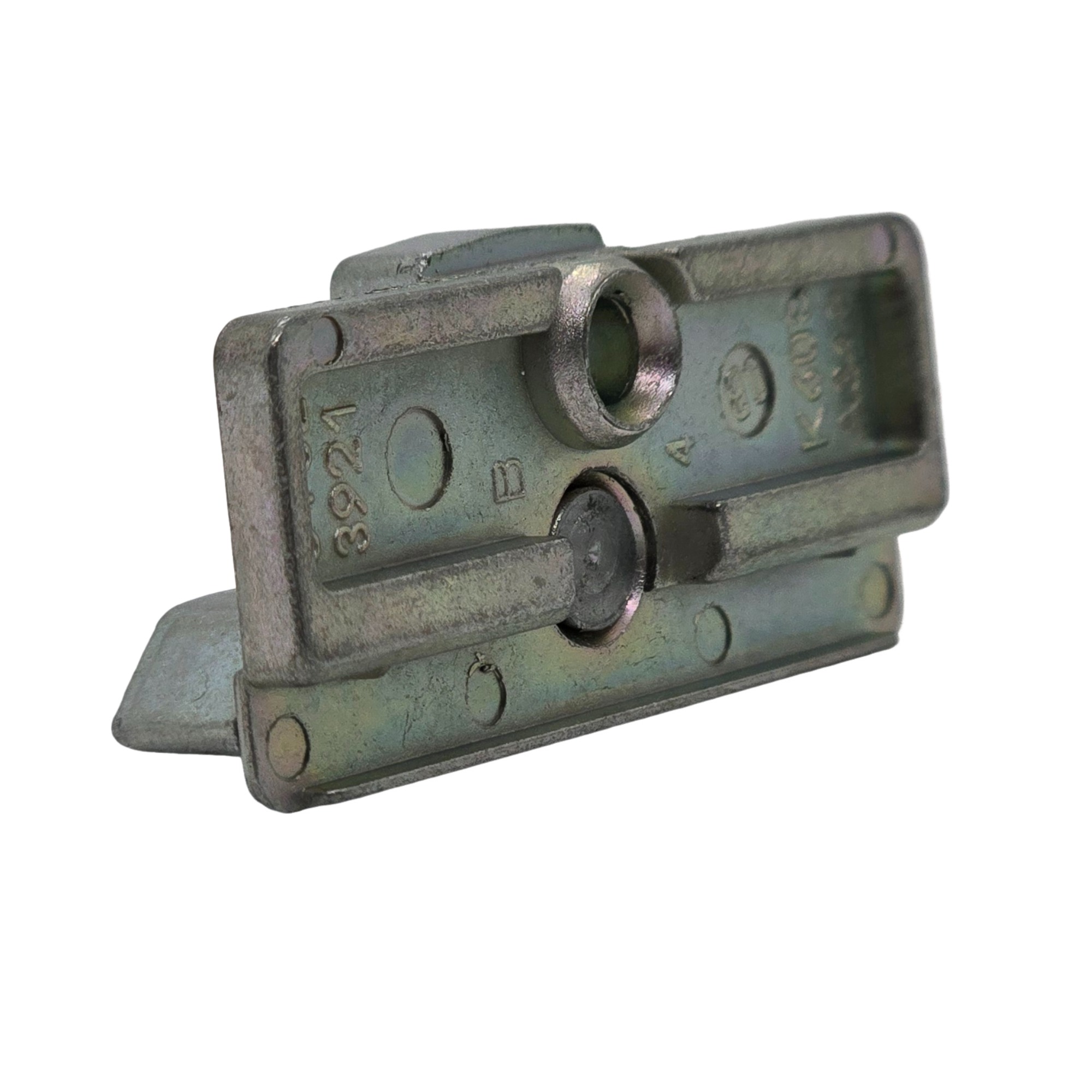 [BA] Roto Schließstück verstellbar K608A31 (ersetzt 6482388300 K605B33 6482384000 K604A85 648251880000 K604A81), metallischer befestigungsbügel, industrieller scharnier, montageplatte, silbergrau, gestempelte kennzeichnungen