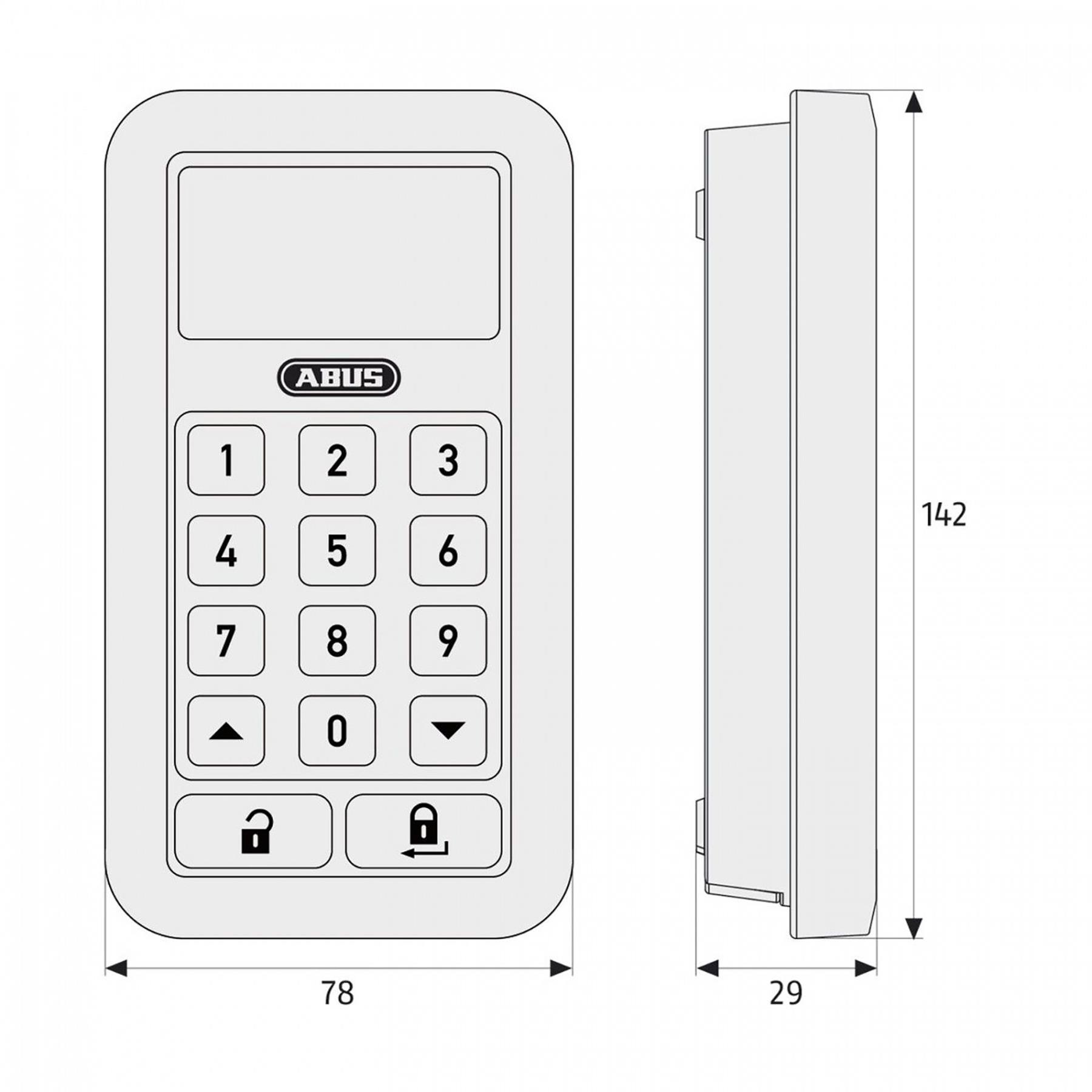 ABUS Funk-Tastatur HomeTec Pro CFT3000 Silber, Elektronik, Handy, Telefon, Elektronik, Handy, Telefon