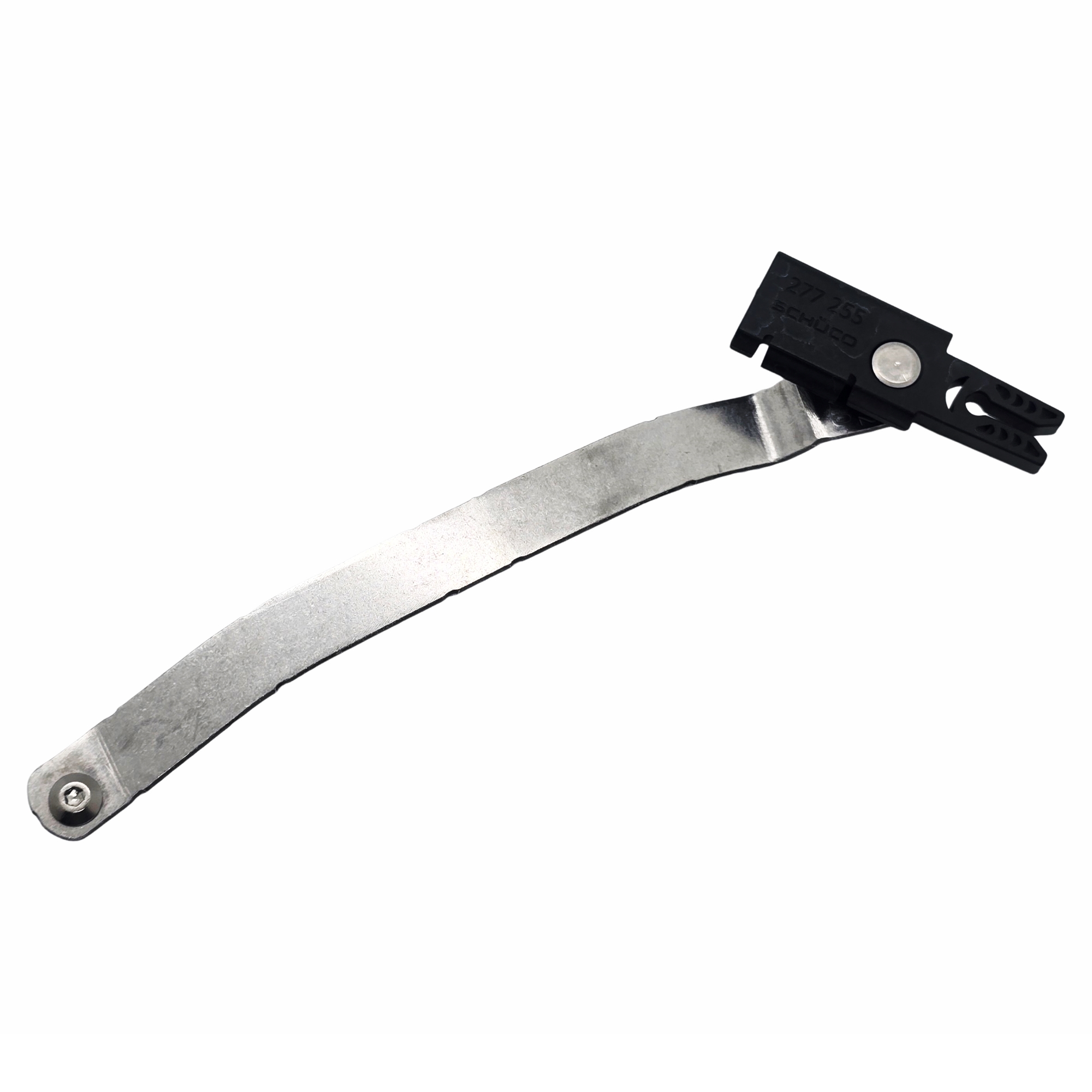 [BA] Schüco Eigenanschlag 90 Grad links iw 277255, flexible Klinge, Metallklinge, gebogene Klinge, Clip-on Anhang, Werkzeug-Komponente