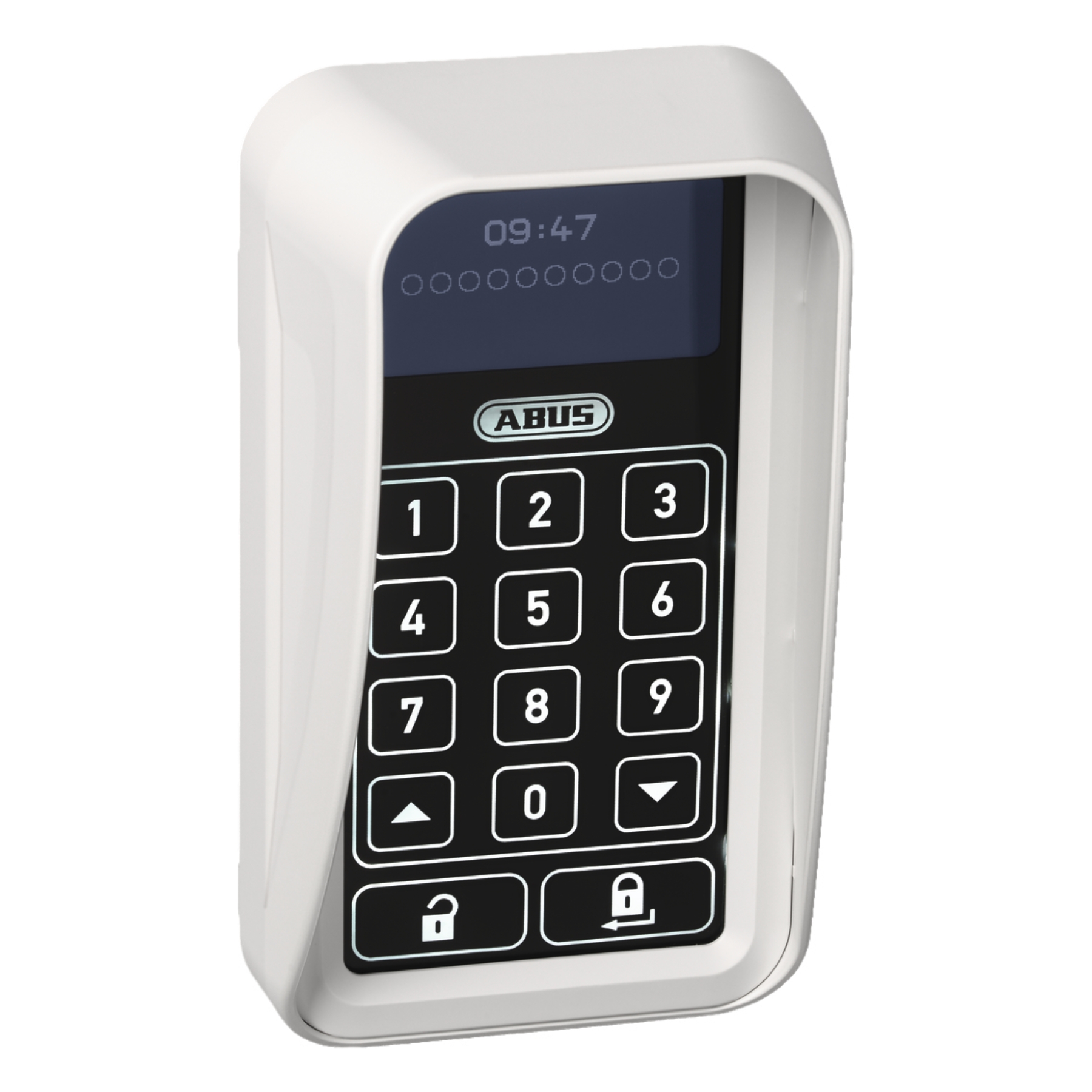 ABUS HomeTec Pro CSS3000W weiß Sichtschutz Funk - Tastatur, Tastatur, Alarm, Elektronische Türschloss, Keypad-Schloss, ABUS