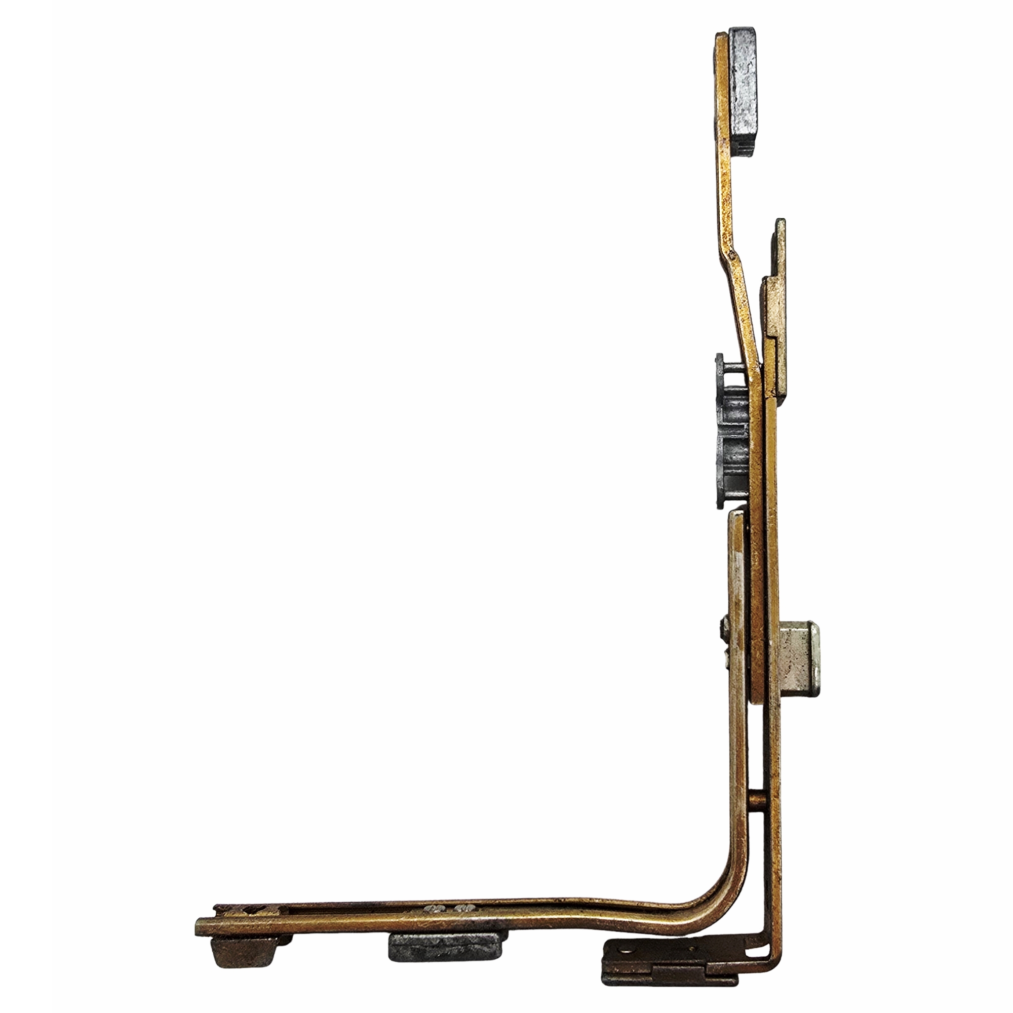 [BA] Roto Centro 101 Sicherheits-Sondereckumlenkung Anschlusslänge 135/135, hardware, Halterung, goldfarben, Metall, Montage