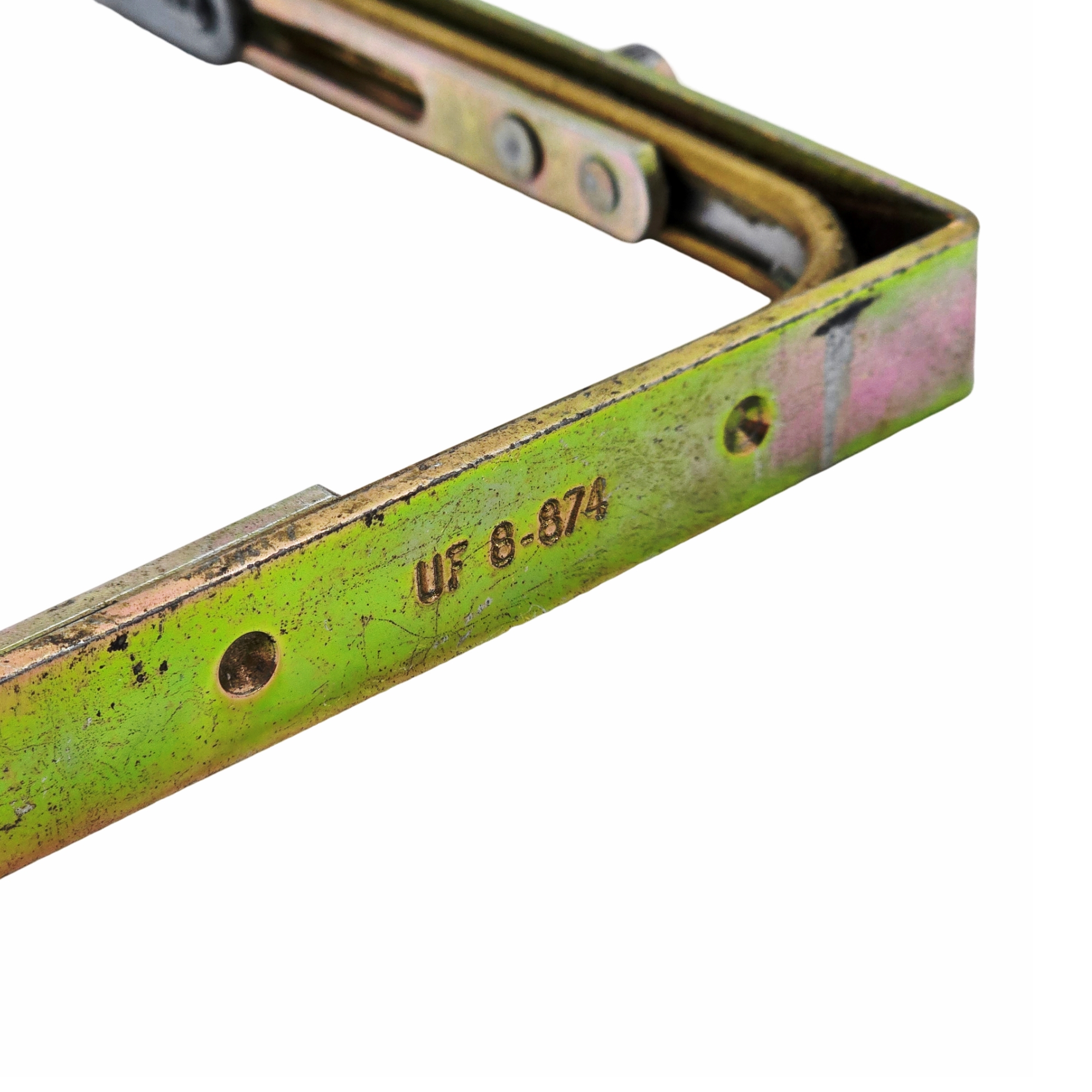 [BA] GU Eckumlenkung UF8-874 mit Rollzapfen, Schiene, Metall, Grün, Beschläge, 2-teilig