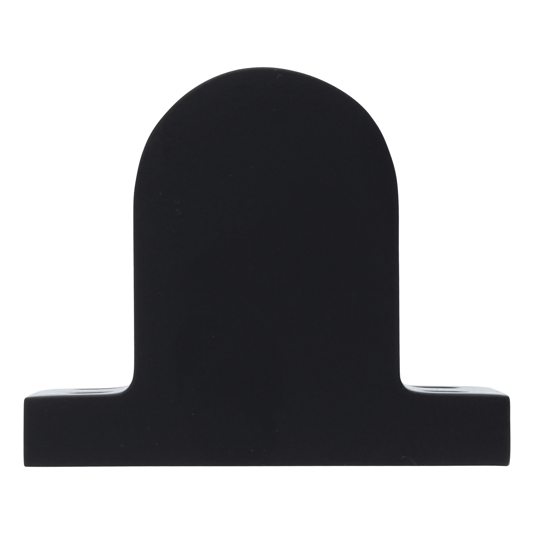 KWS Türstopper 2024 Türpuffer zum Aufschrauben ohne Haken schwarz (RAL 9005), schwarz, Halter, Dekoration, Bogen, Sockel