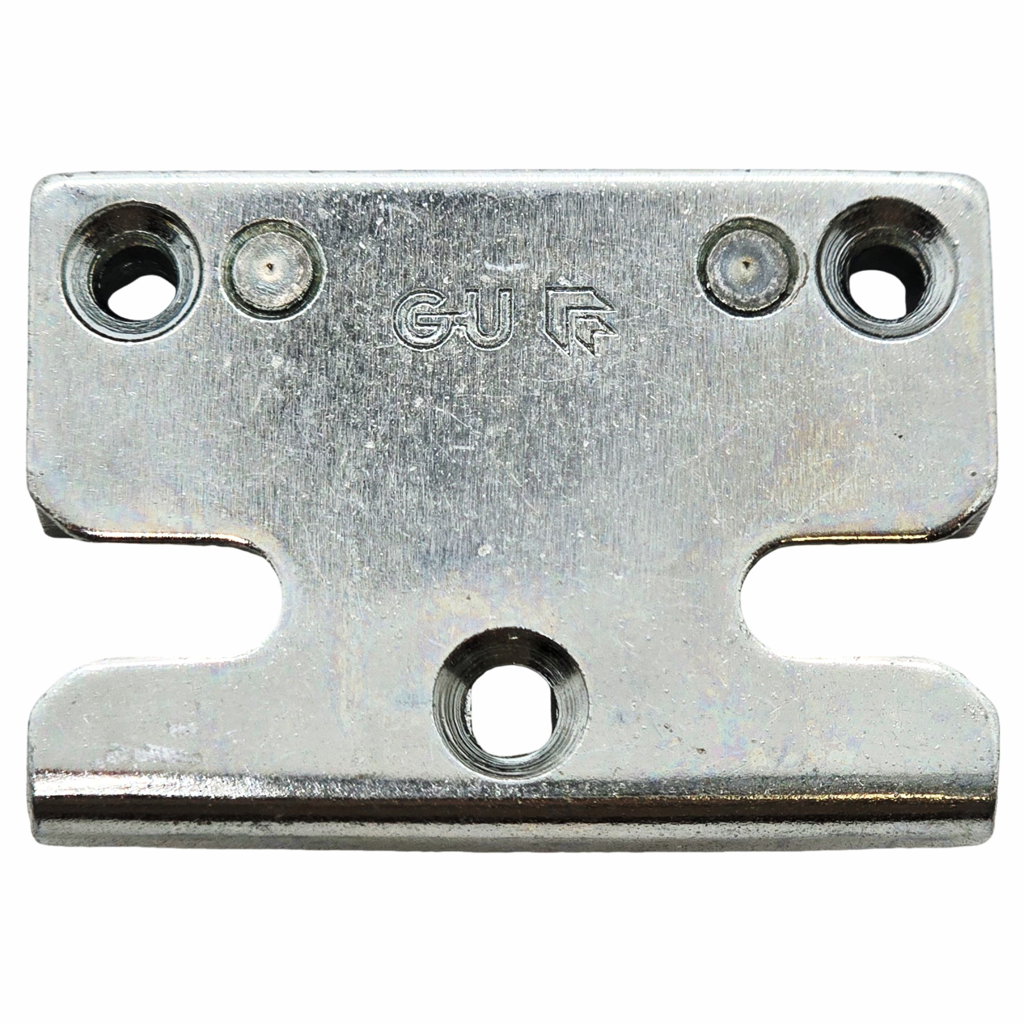 [BA] GU Sicherheitsschließblech 9-40366 Gr 03, metall, Montageplatte, silber, Loch, rechteckig
