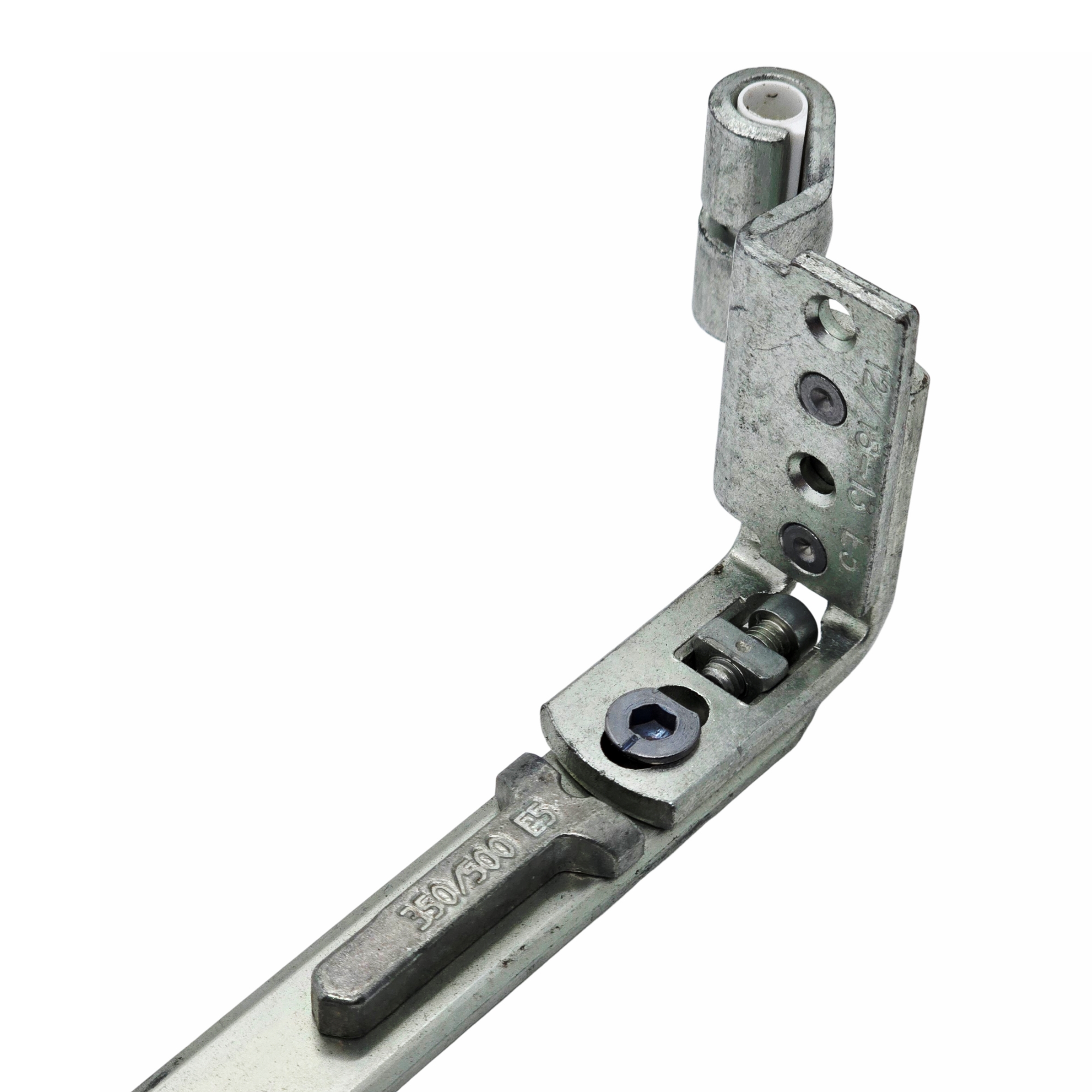 [BA] Roto NT Axerarm E5 12/18-13 für Holzfenster rechts 350 (FFB 601-800 mm), Scharnier, Metallteil, Beschlag, Schlauchhalter, Maschinenbau-Komponente