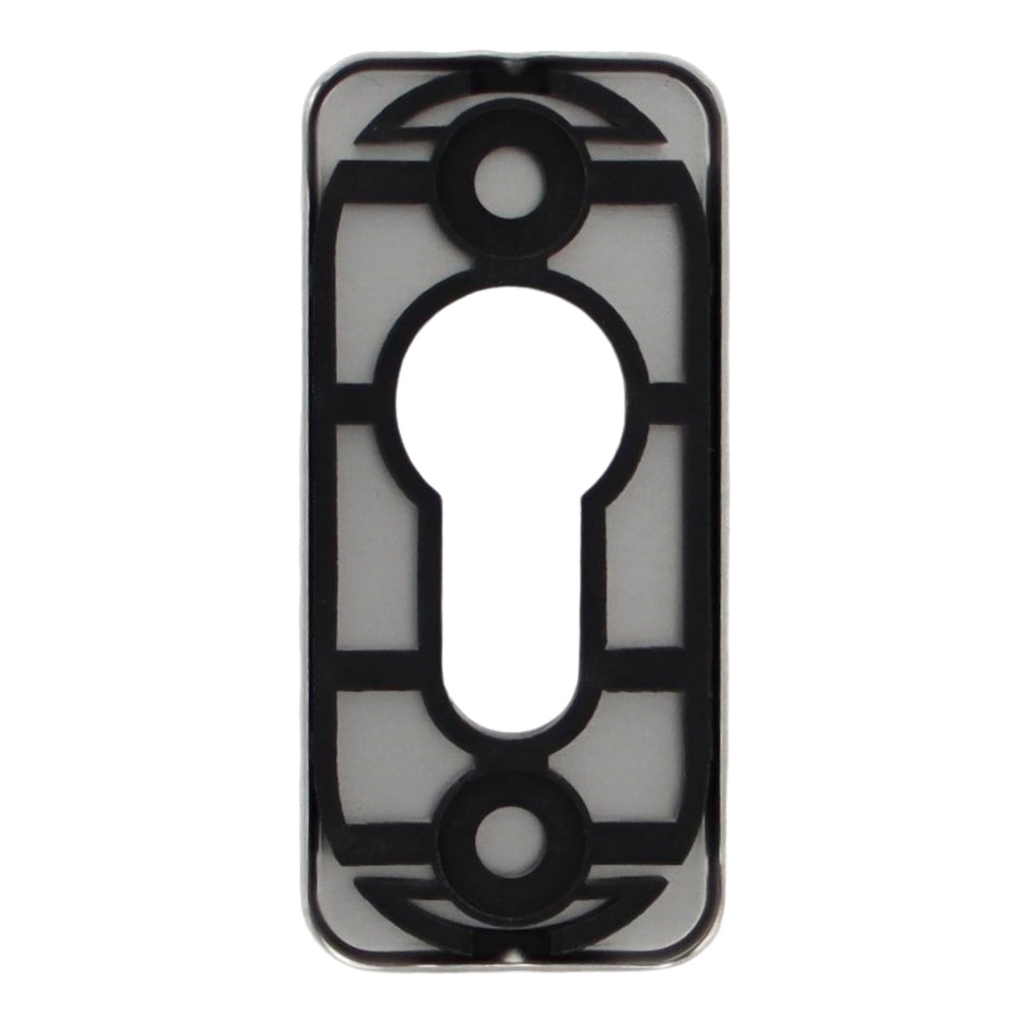 [BA] FSB Schlüsellrosette 1719 schmal Alu F1, Schutzplatte, Rahmenteile, Gehäuseeinlage, Kameraabdeckung, Schwarz