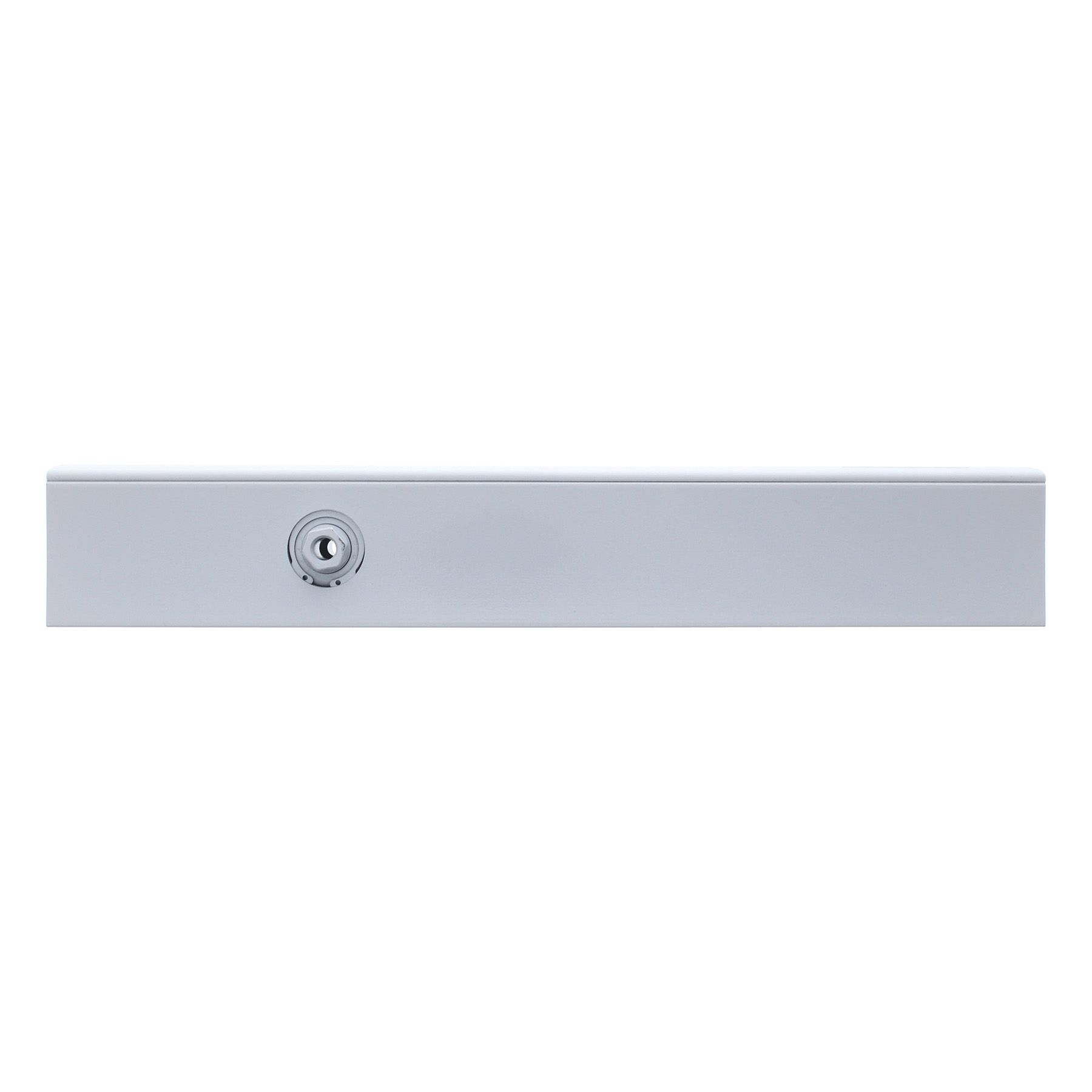 [B-WARE] GEZE Türschließer TS 5000 ohne Gleitschiene Gr. 2-6 Weiß, Wandhalter, Schrankleiste, Metallisch, Verdecktes Schloss, Kantenschutz, dunkle gesperrte leiste, metallische leiste, wandmontage, schloss, silbern