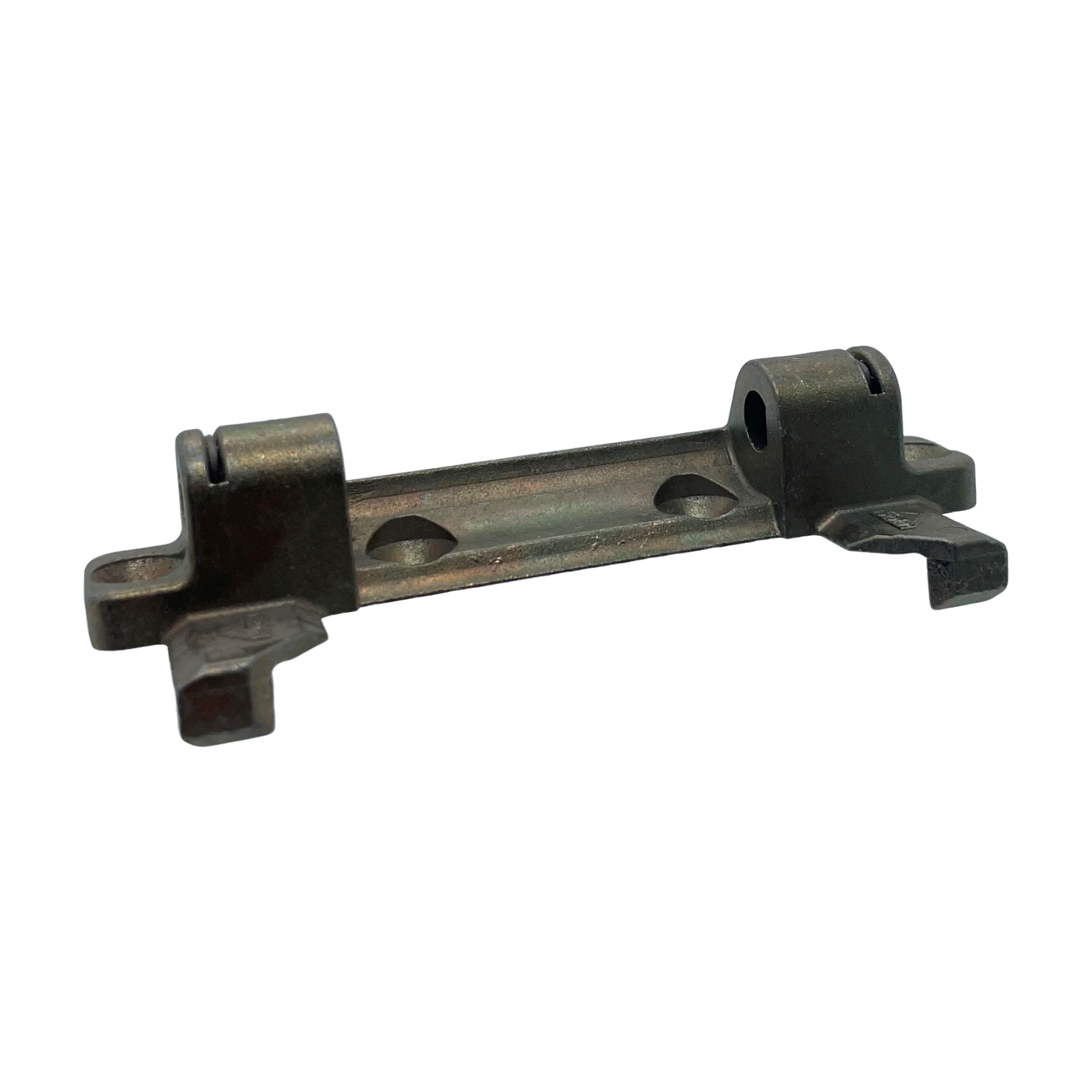 [BA] Roto Centro Axerlager A 12/18 gvz N390A0305, Railenkupplung, Metallhalter, Montageleiste, Industriebauteil, dunkles Metall