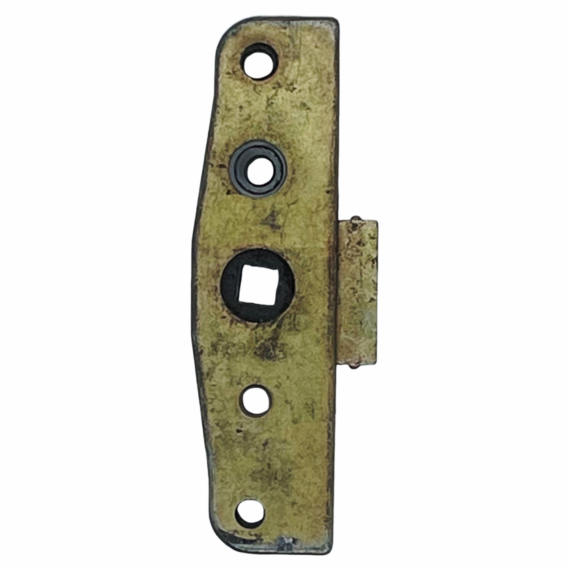 Aubi Schneckengehäuse zu GT625, GT725, Lock, Metallplatte, Messing, Bohrungen, rechteckige Aussparung