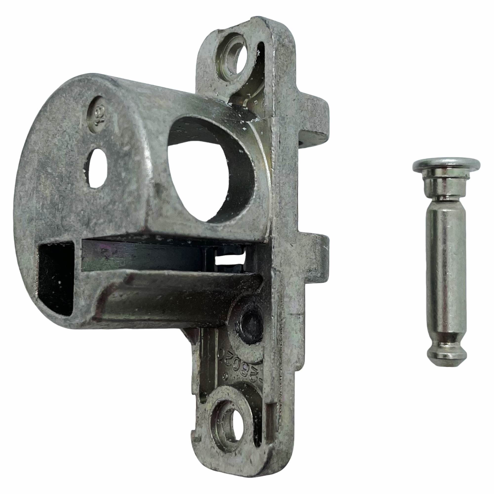 GU Scherenlager UNI-JET M20 links 6-28020, schnappverschluss, verschlussmechanismus, metallteil, bolzen, halterung