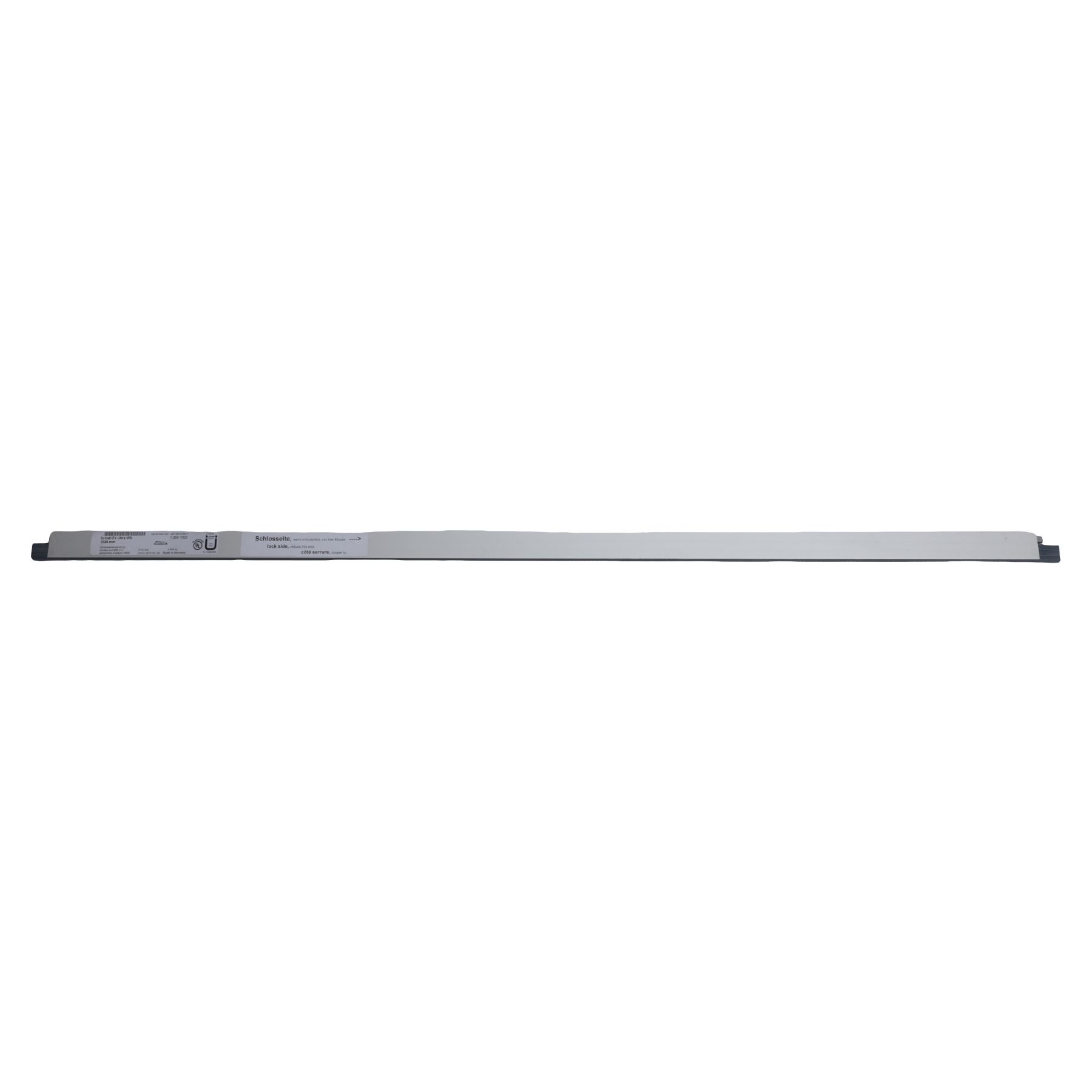 [BA] Athmer Türdichtung Schall-EX Ultra WS 1020 mm 2-seitig m. Zubehör, 1-290-1020, Schiene, Abdeckblech, Trägerstab, Stromführungsstück, Metallteil