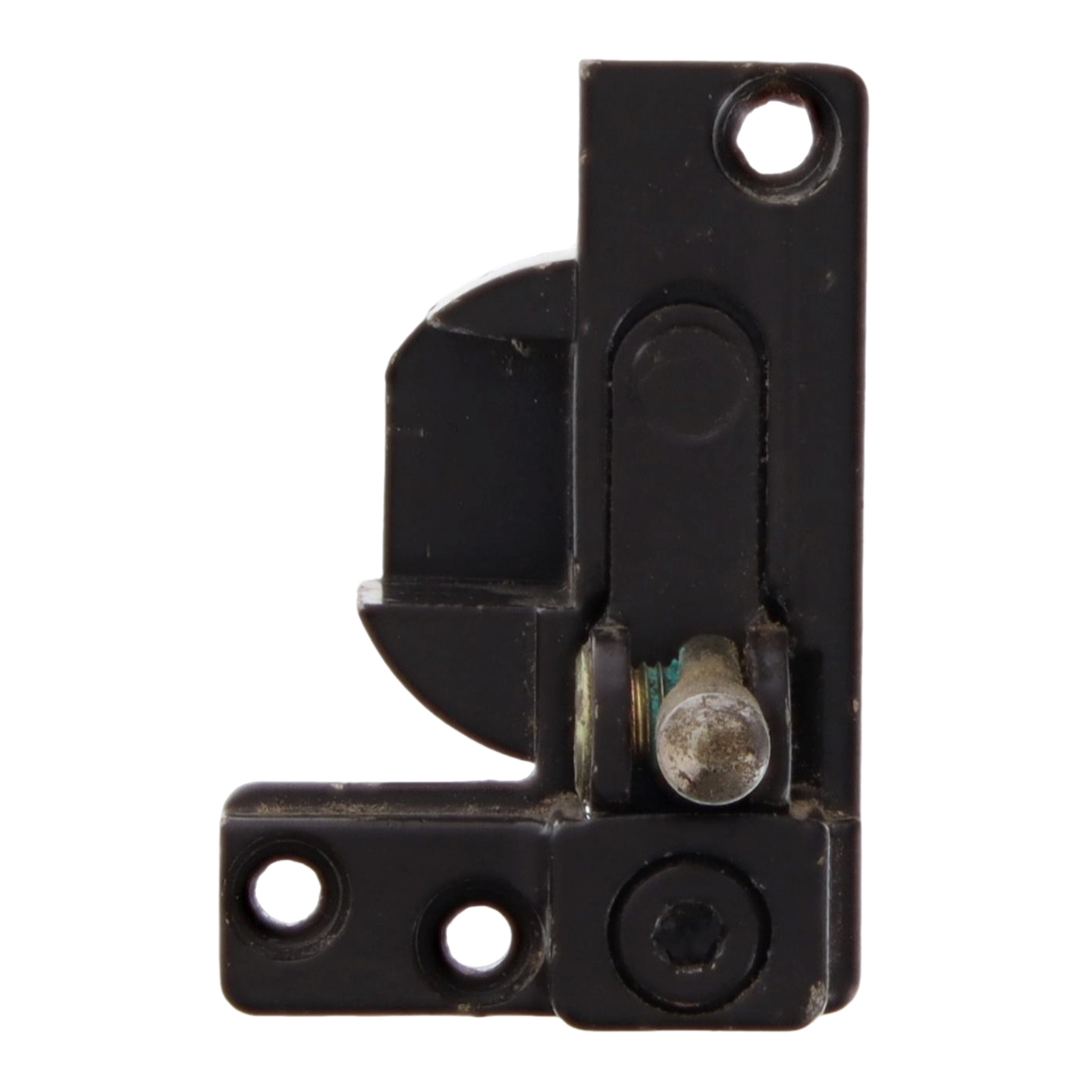 [BA] Winkhaus Ecklager ET11 18 mm Überschlag rechts braun, circuit breaker, electrical switch, mechanical latch, black plastic, metal screw