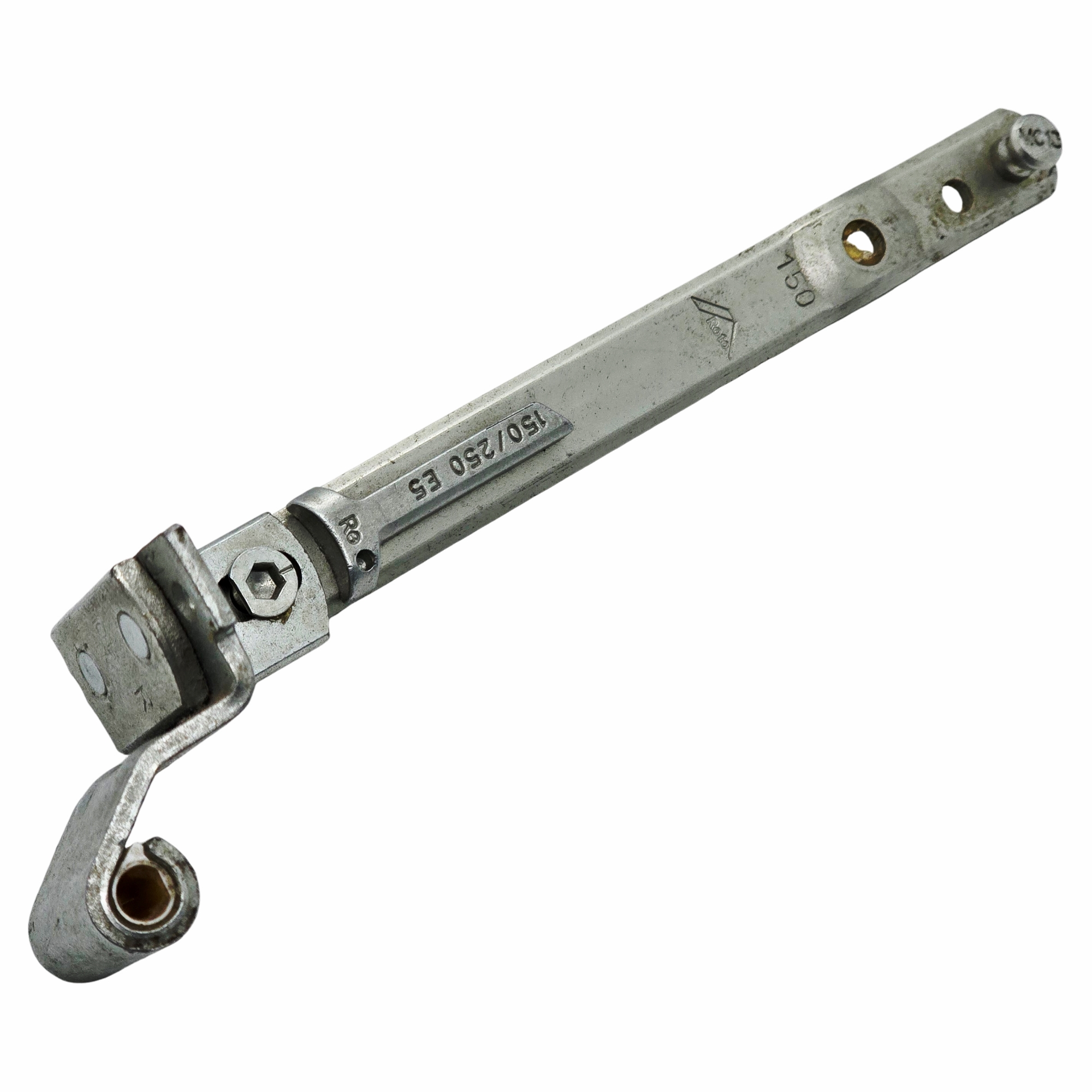 [BA] Axerarm E5 12/18-13 Länge 150 mm rechts, Scharnier, Klemmhebel, Metall, Gelenkteil, 150/250 65