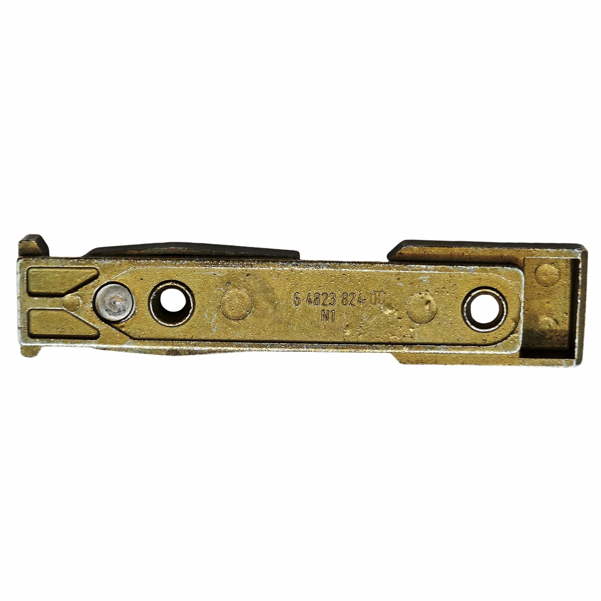 [BA] Roto Kippschliessblech K 607 A22, 7,8/18, 6482382400, Schließeinheit, Metallteil, Altgold, Nutzteil, Bohrloch